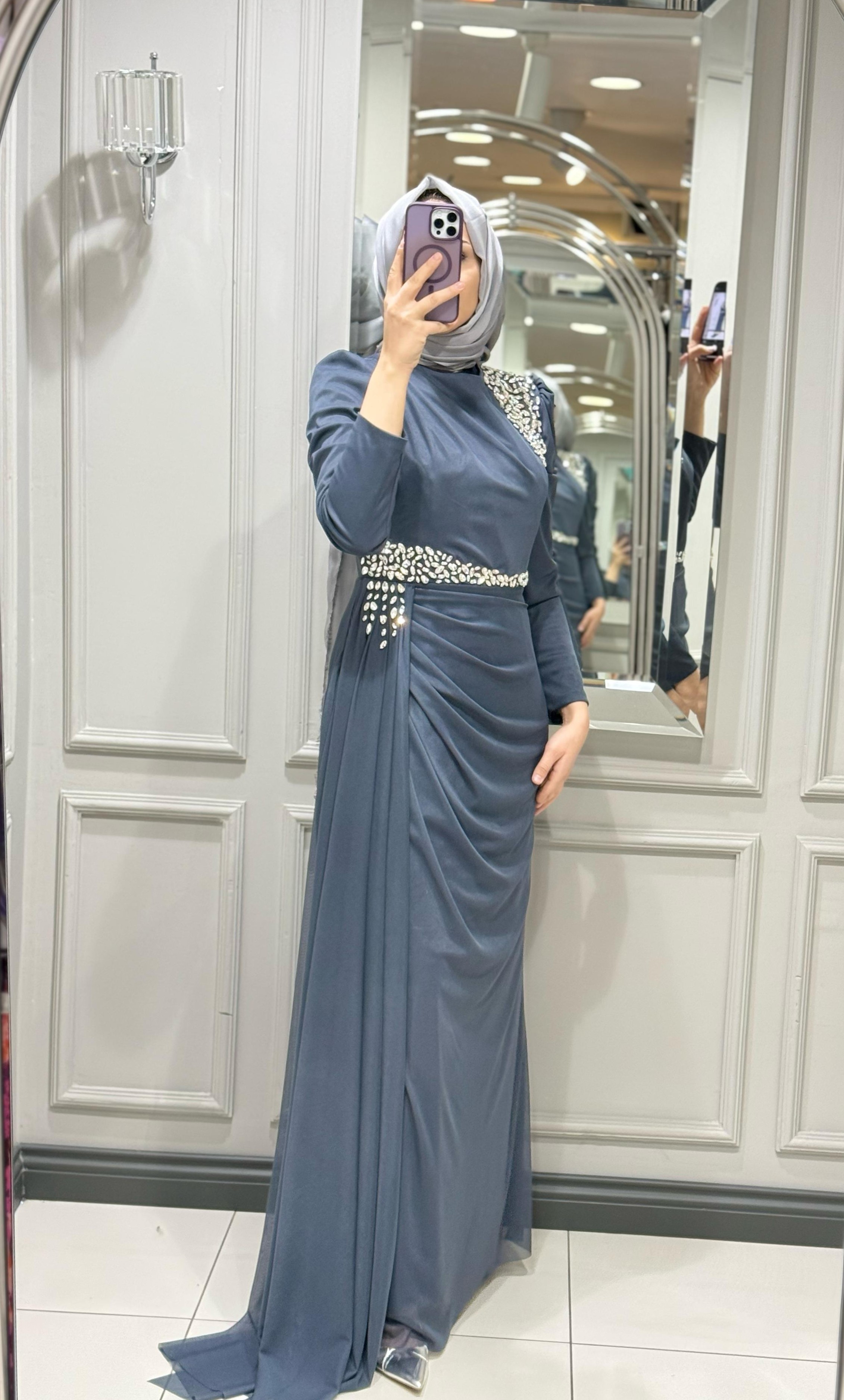 FASHION NIGHT ABİYE - ANTRASIT
