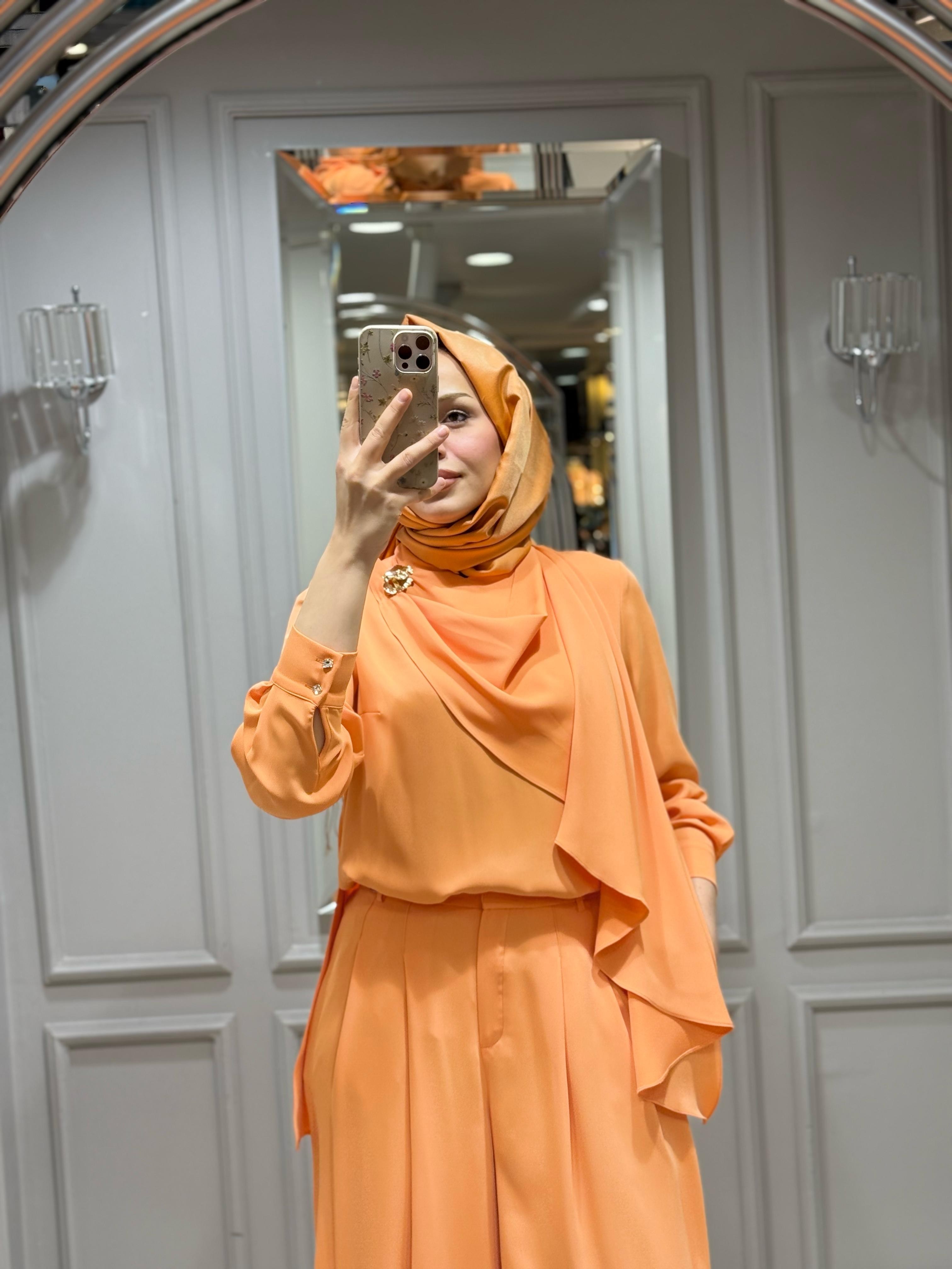 SENNA LENORA BLUZ PANTOLON TAKIM SOMON