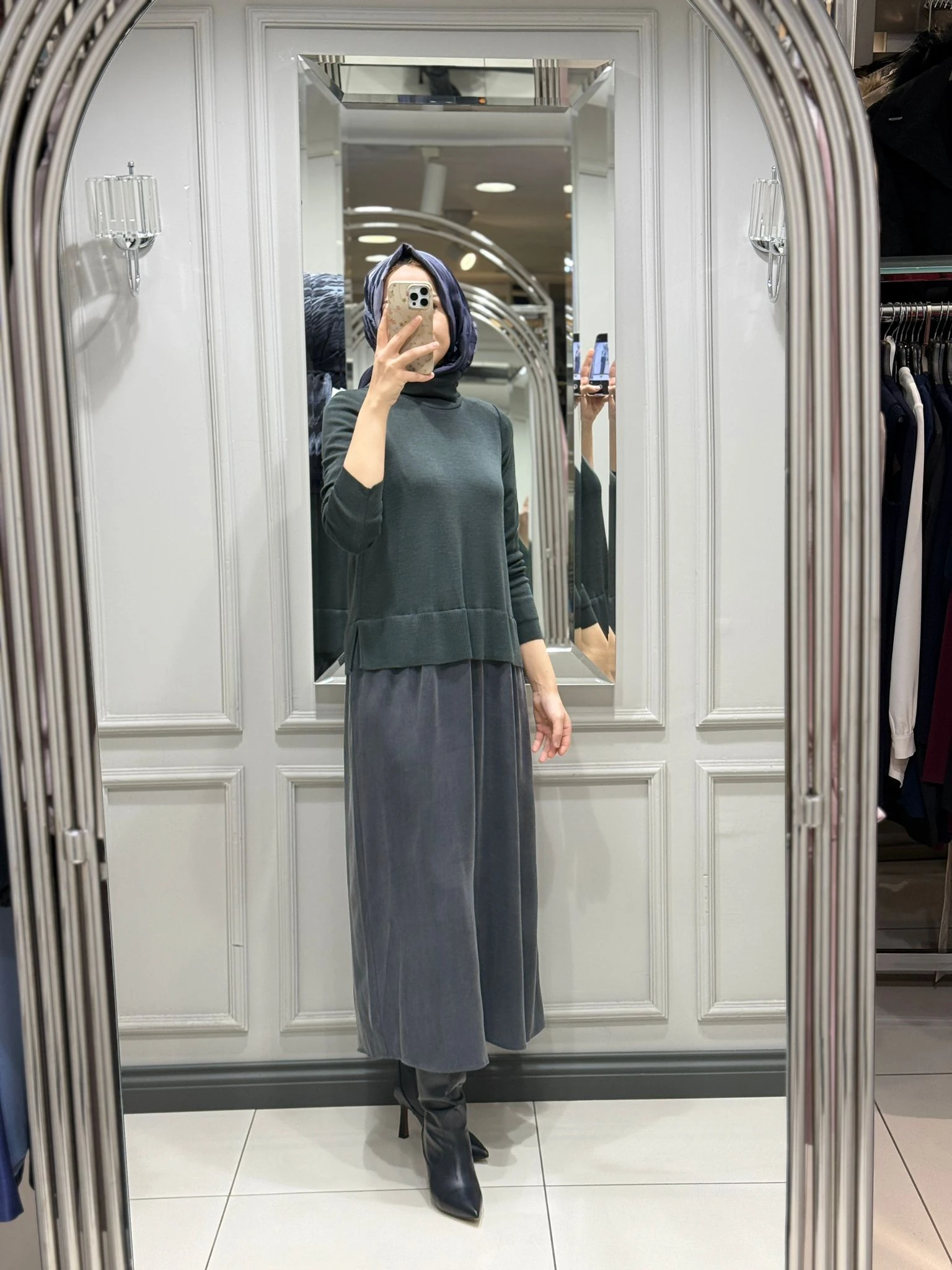 DALİDA ELBİSE - DARK GREY