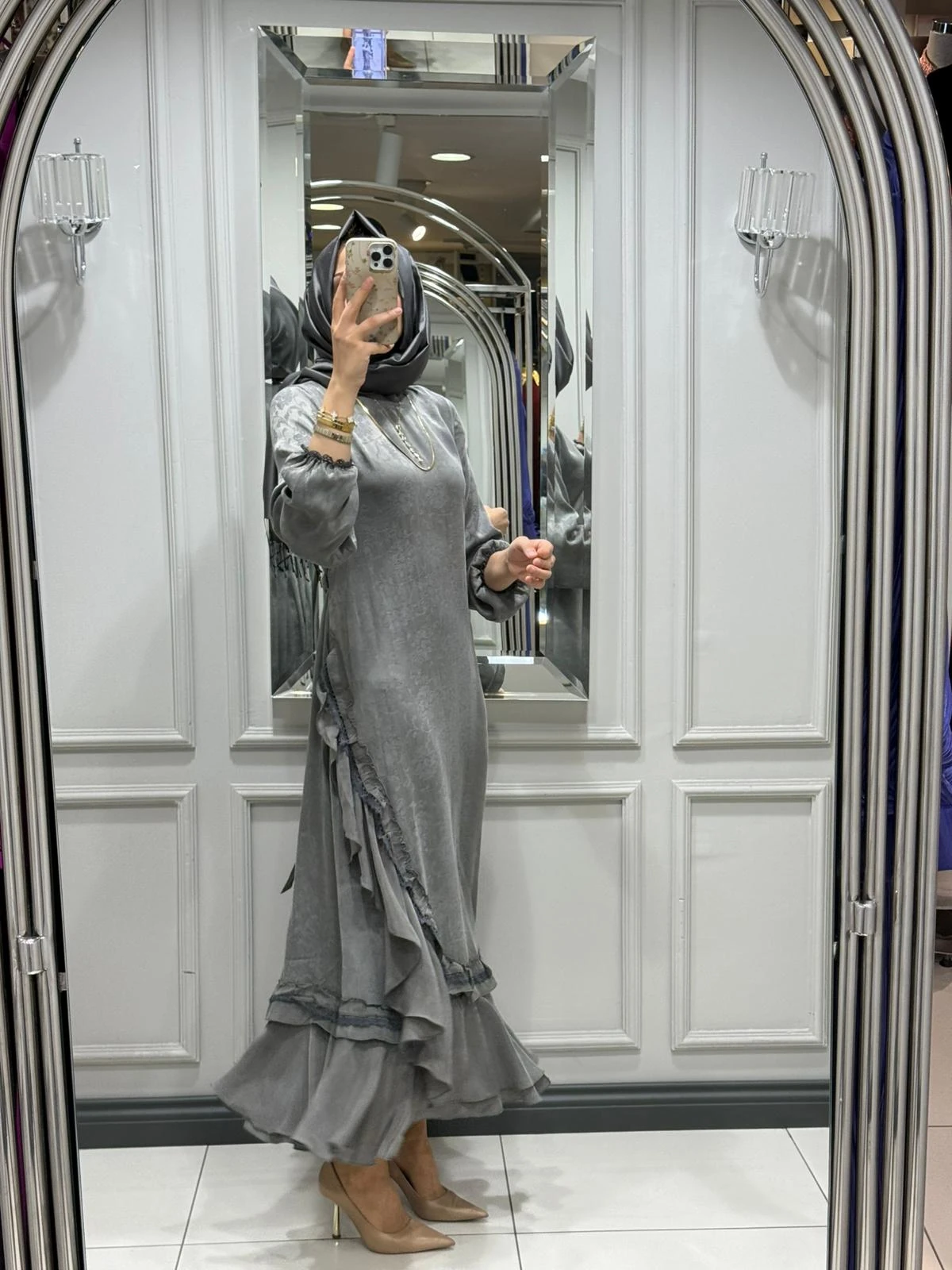 MİSSWHENCE ELBİSE - GRI