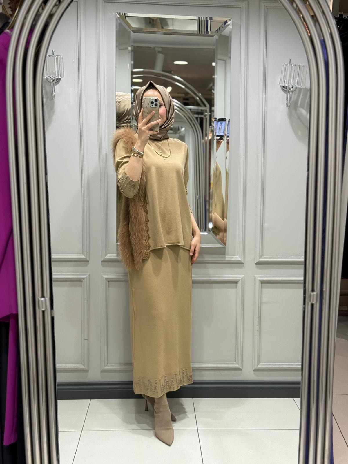 MİSSWHENCE TRIKO TUNİK - CAMEL