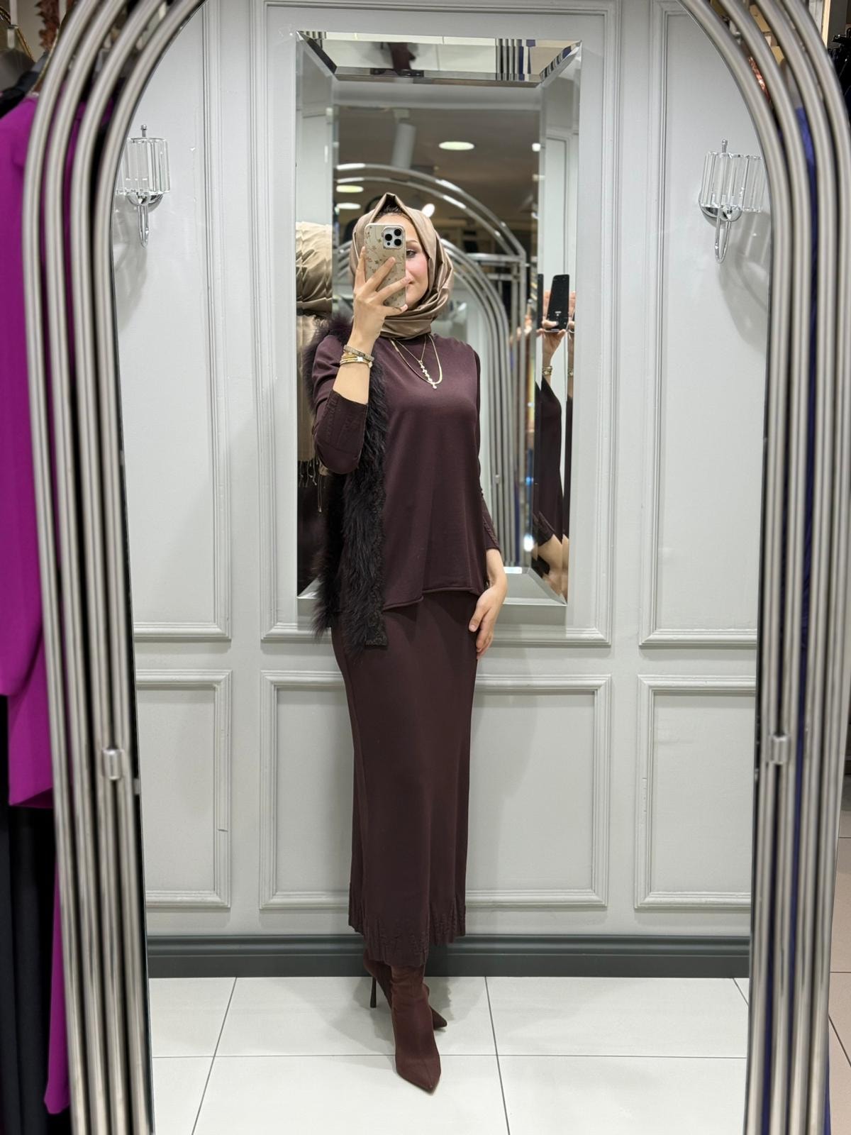 MİSSWHENCE TRIKO TUNİK - KAHVE