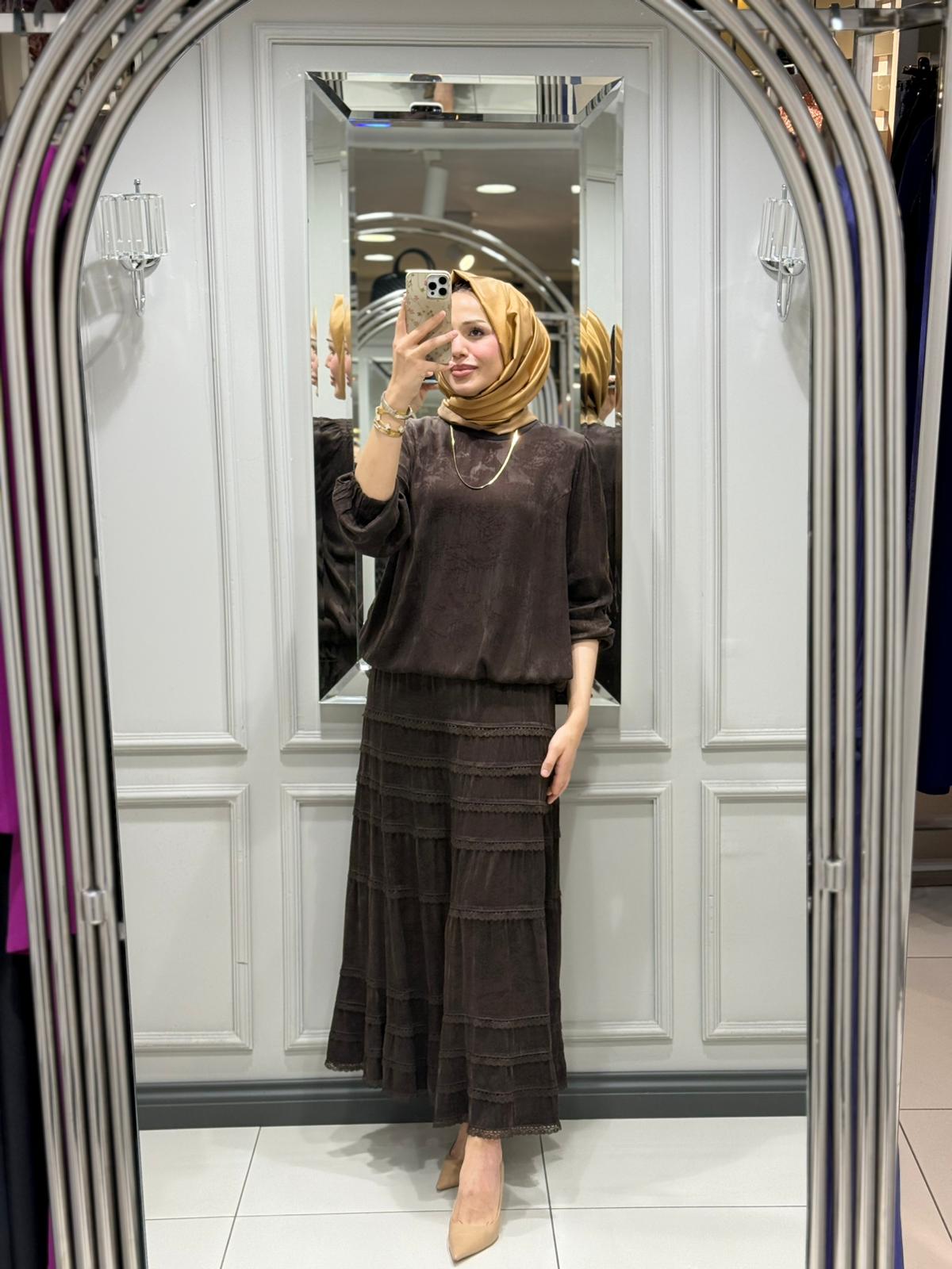 MİSSWHENCE TUNIK TAKIM - KAHVE