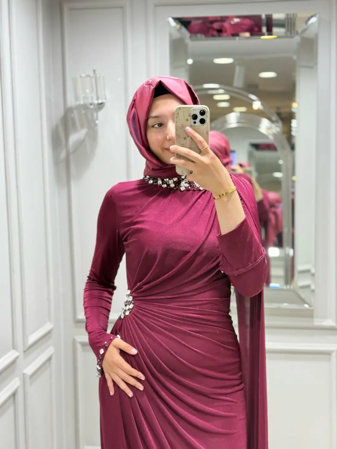 FASHION NIGHT TOKYO ELBİSE (ABİYE) - BORDO