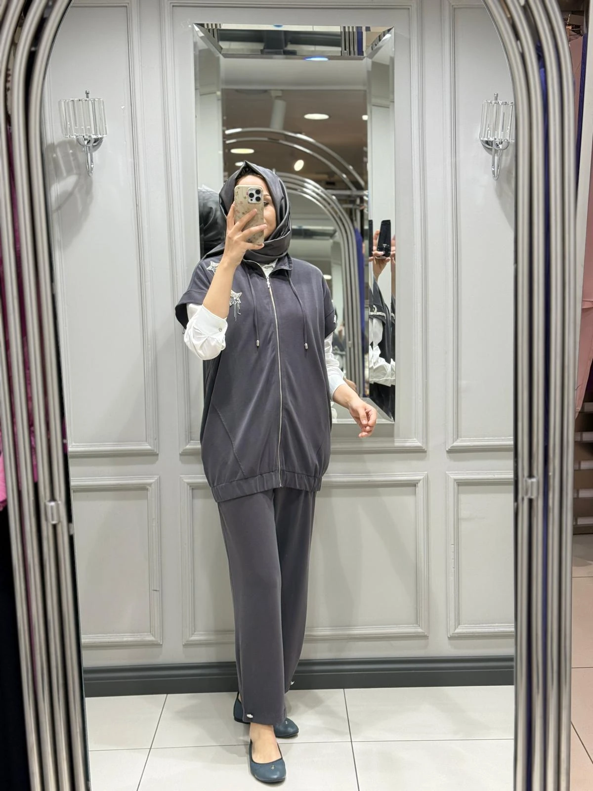 MY312 OMUZU TAŞLI TAKIM - ANTRASIT