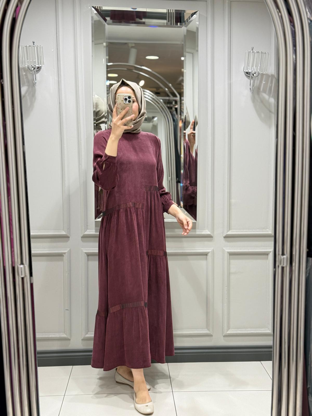 ALMARWAH ELBİSE - BORDO