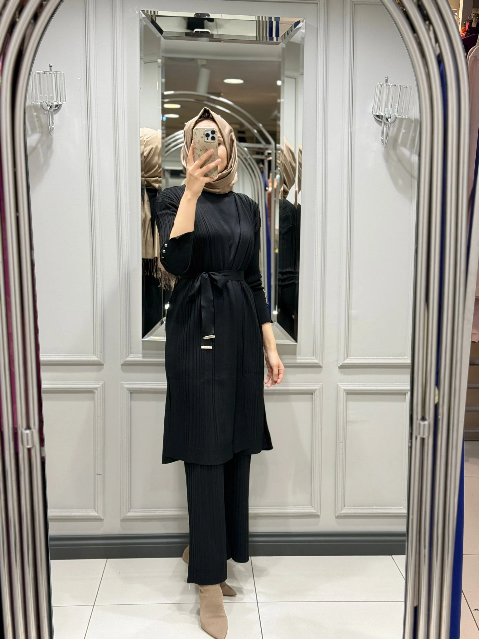 MY312 ÜÇLÜ TRİKO TAKIM - SİYAH