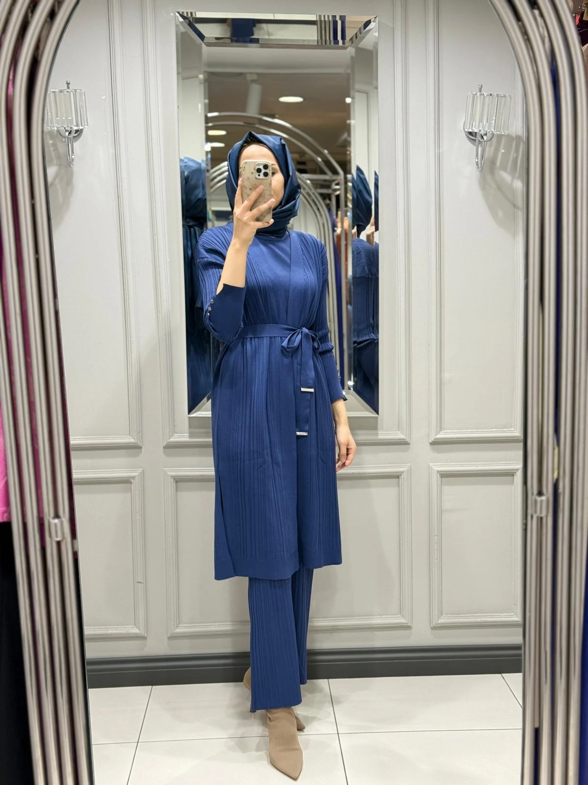 MY312 ÜÇLÜ TRİKO TAKIM - INDIGO