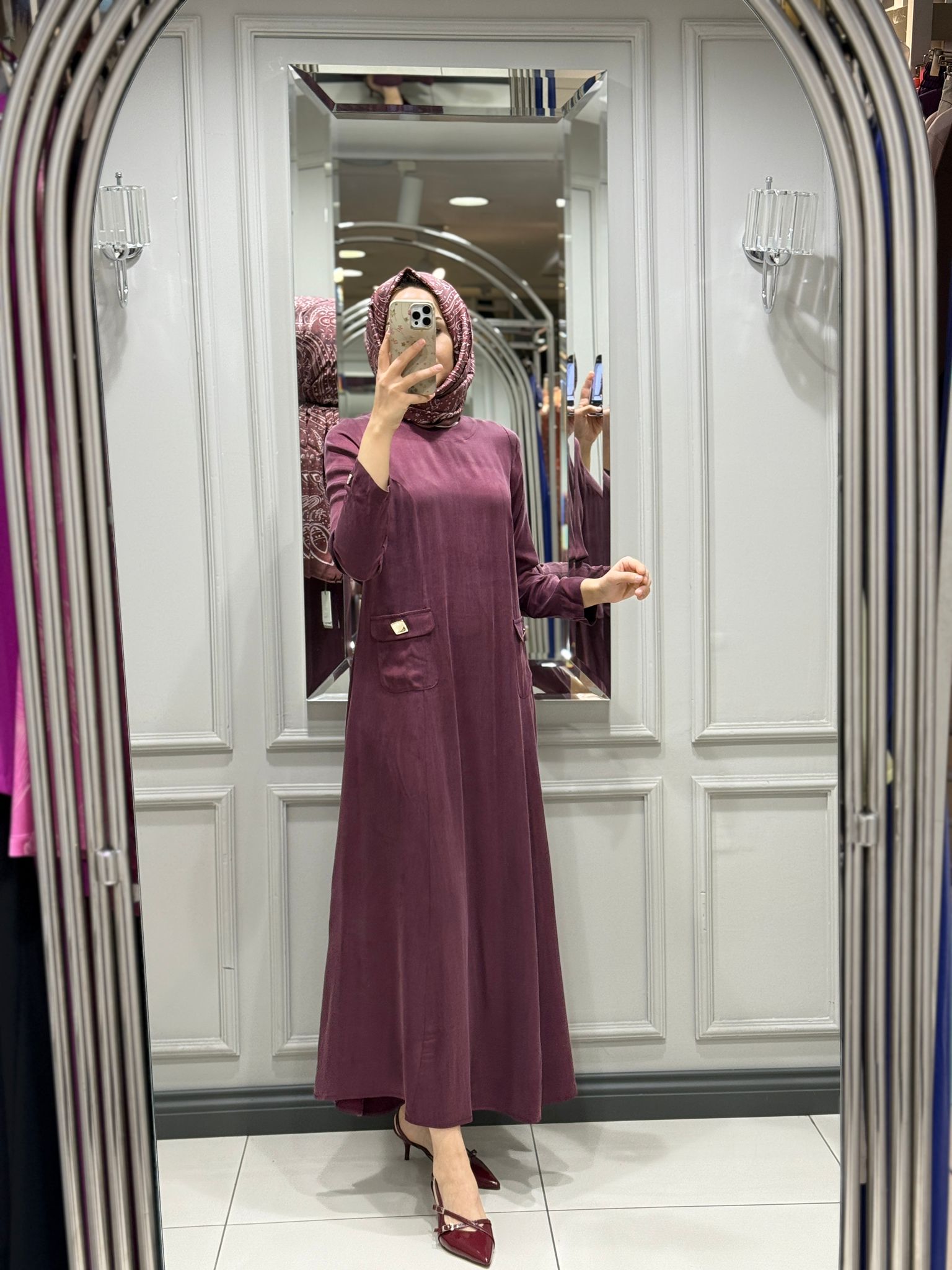 DALİDA ELBİSE - PLUM