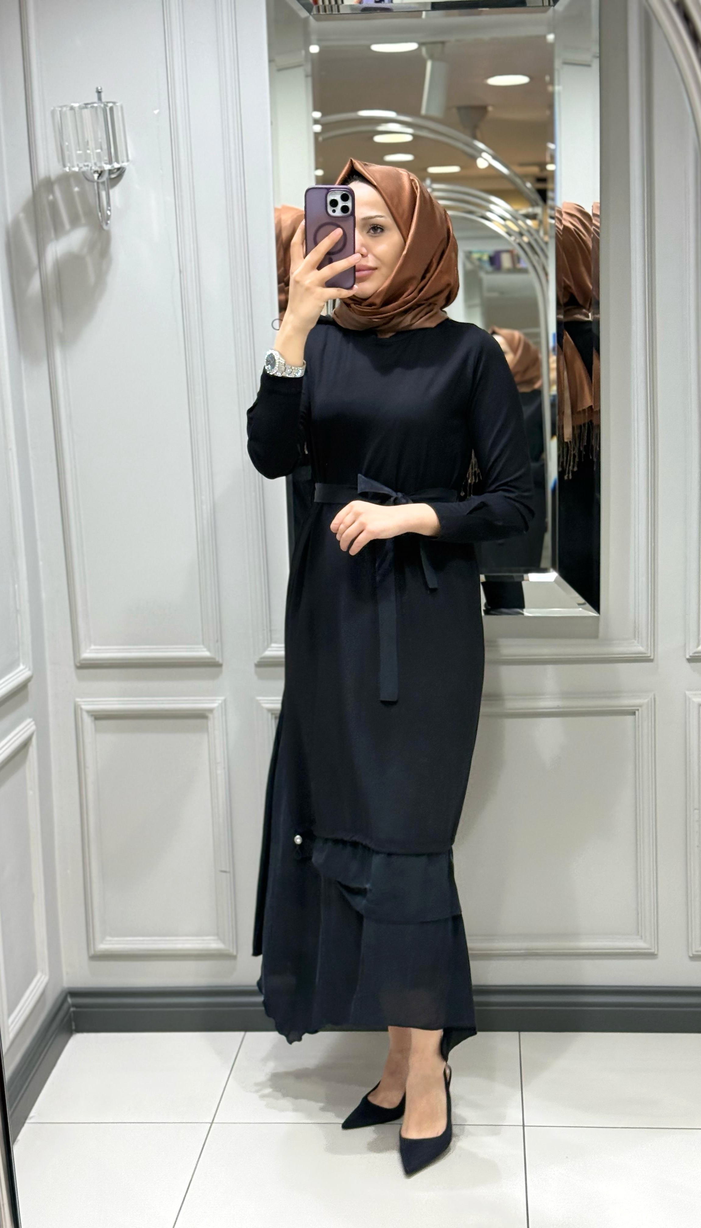 MISSWHENCE ELBİSE - SİYAH