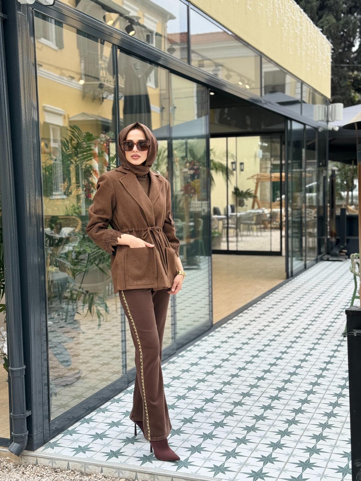 VENÖVE DOUGLAS PANTOLON - KAHVE