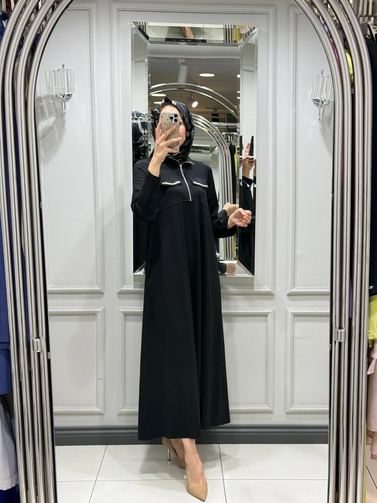 NUSS ELBİSE - SİYAH