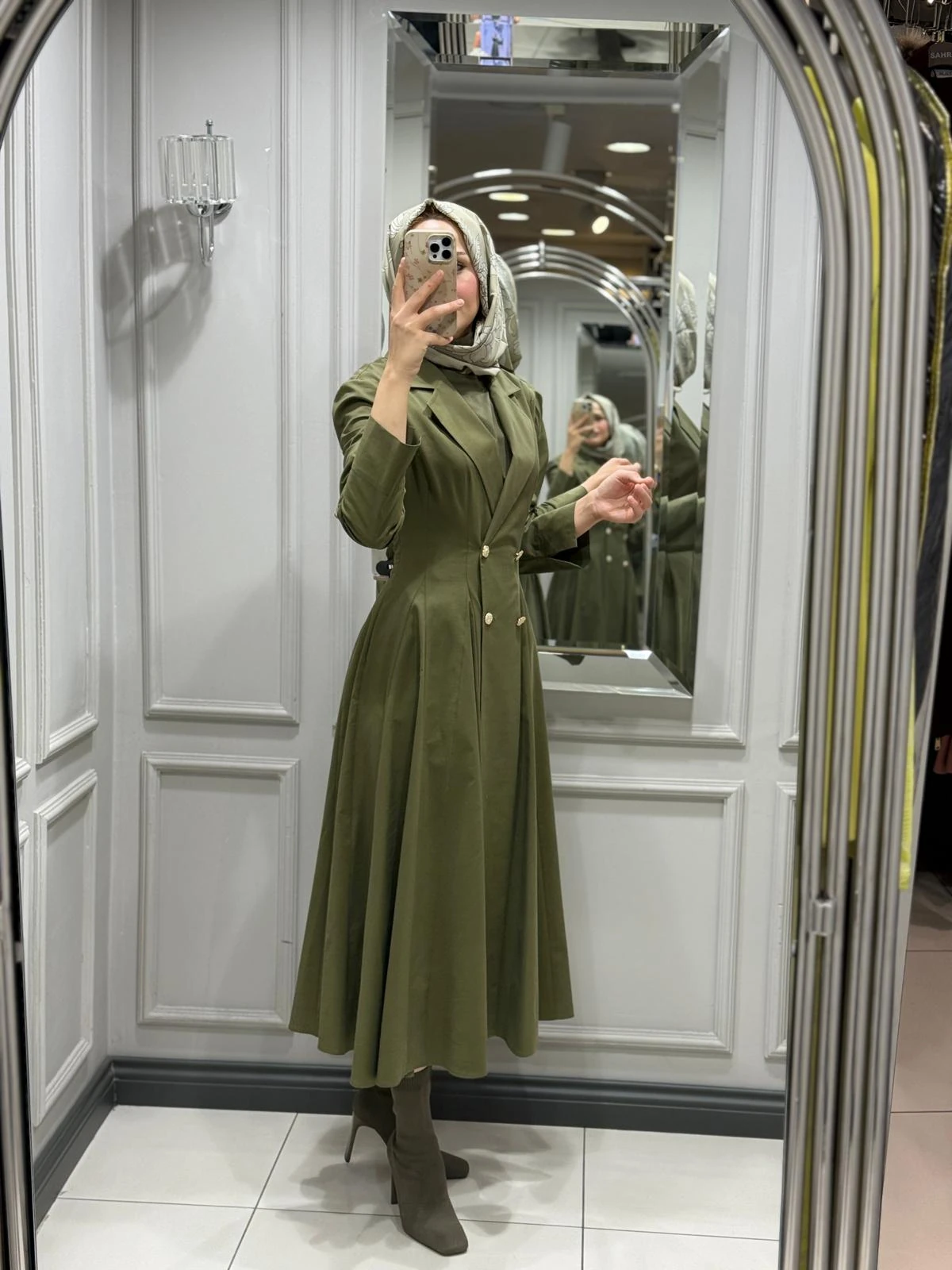 EXQUISE CORALIE ELBİSE - HAKI