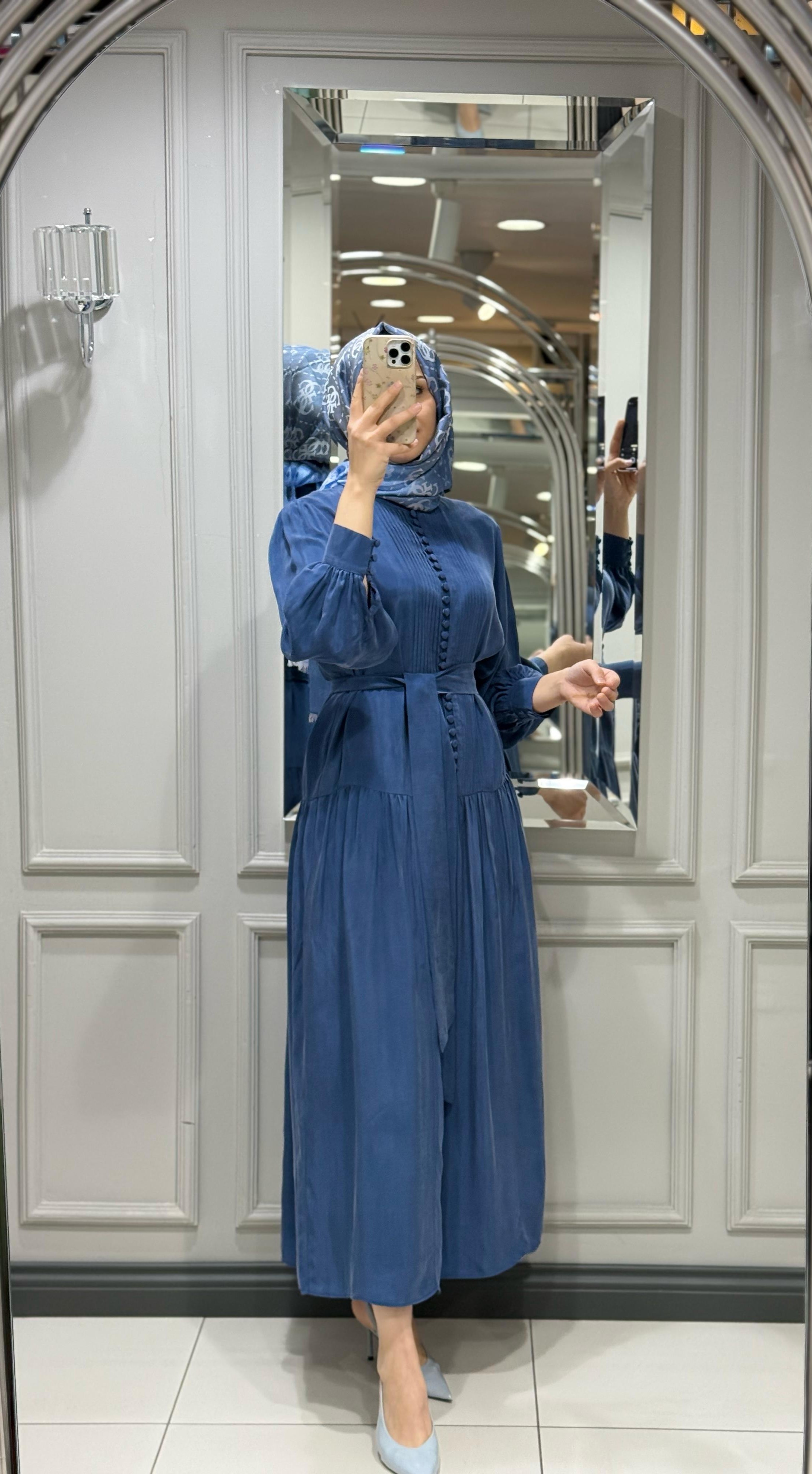 DARA CLANDE ELBİSE - INDIGO