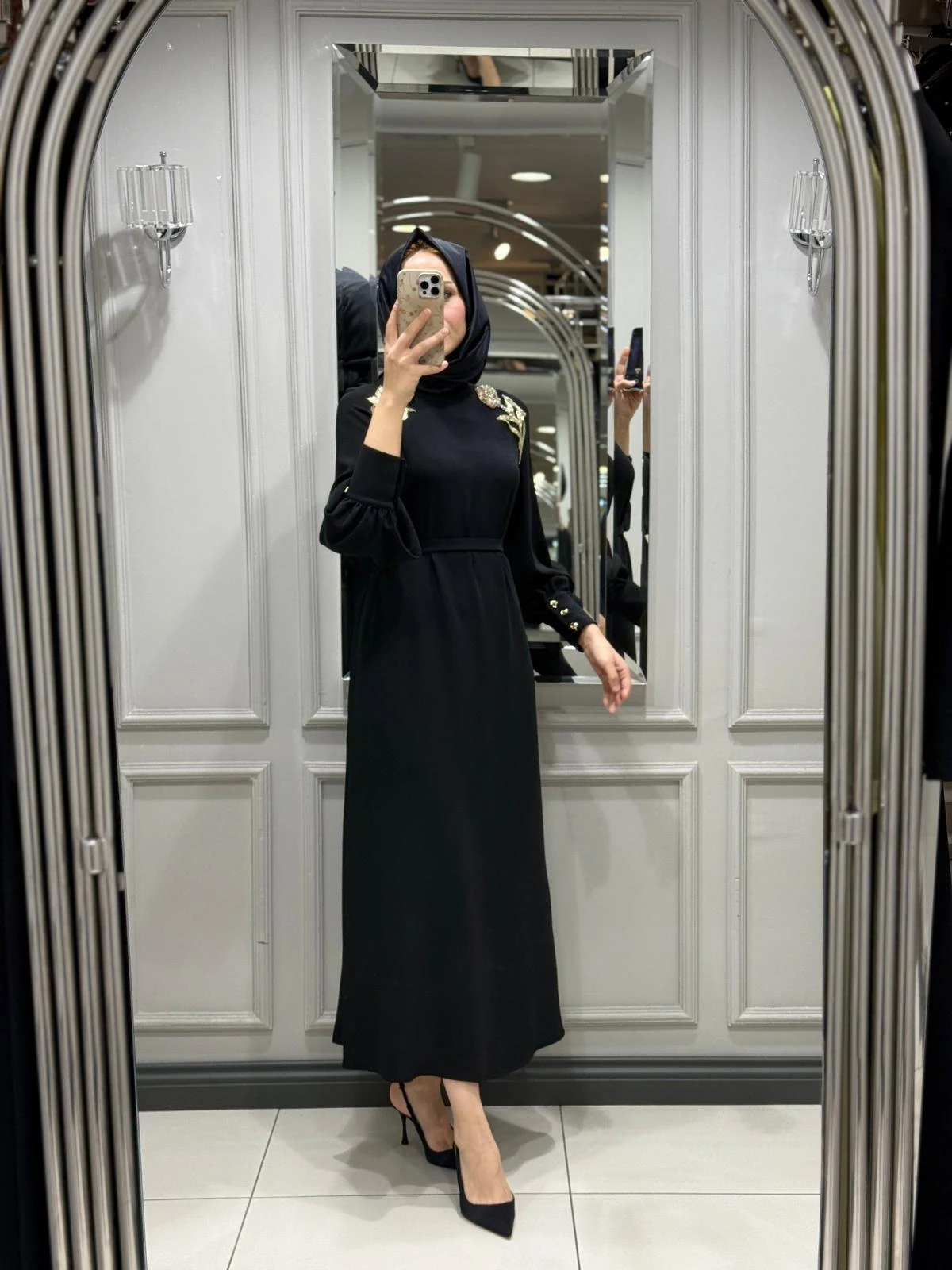 SENNA ROSE ELBİSE - SİYAH