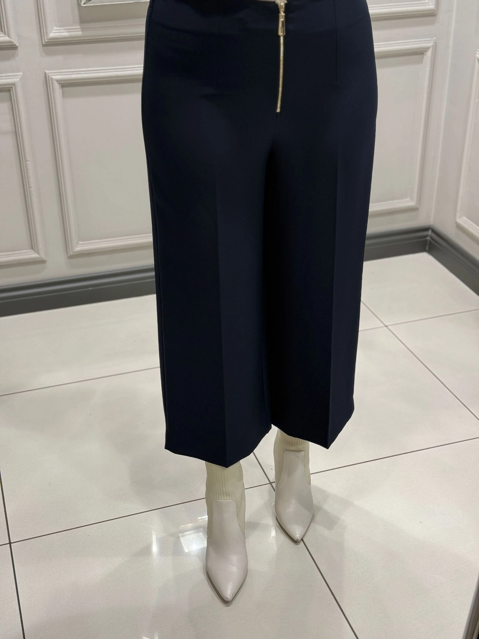 SENTEZ QUEEN GENİŞ PAÇA PANTOLON - SİYAH