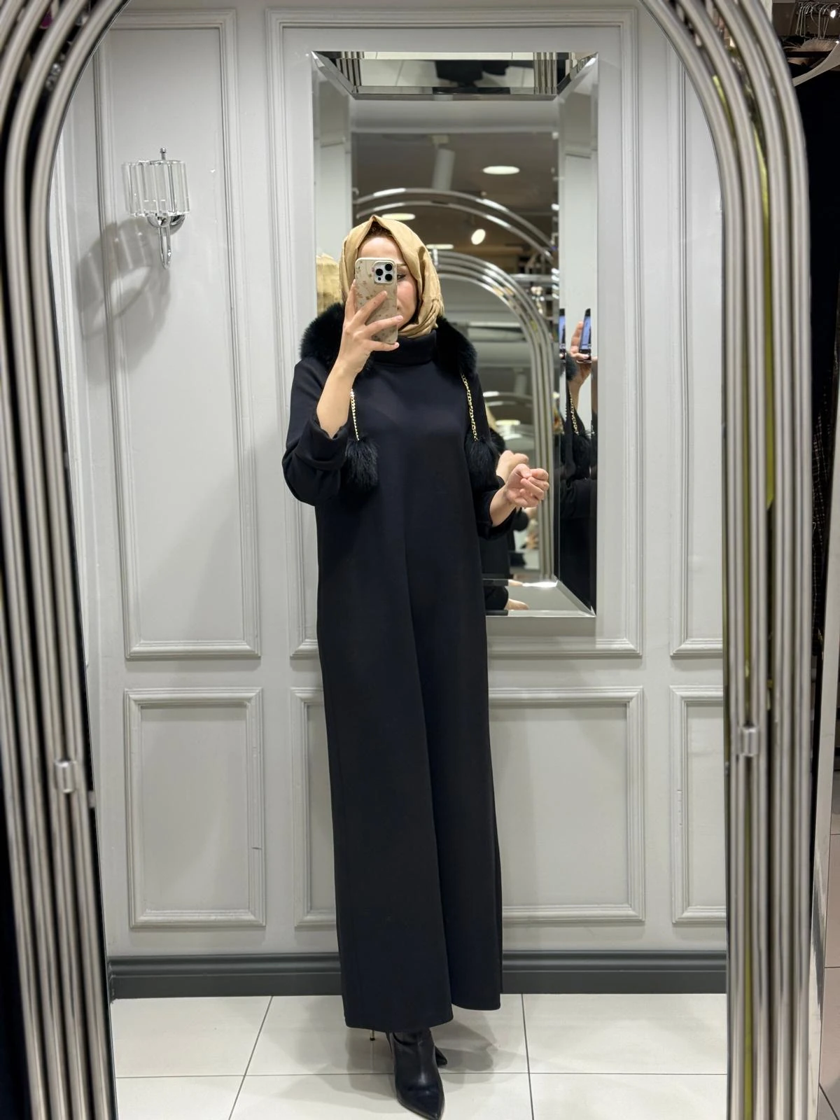 QUPRA ELBİSE - SİYAH