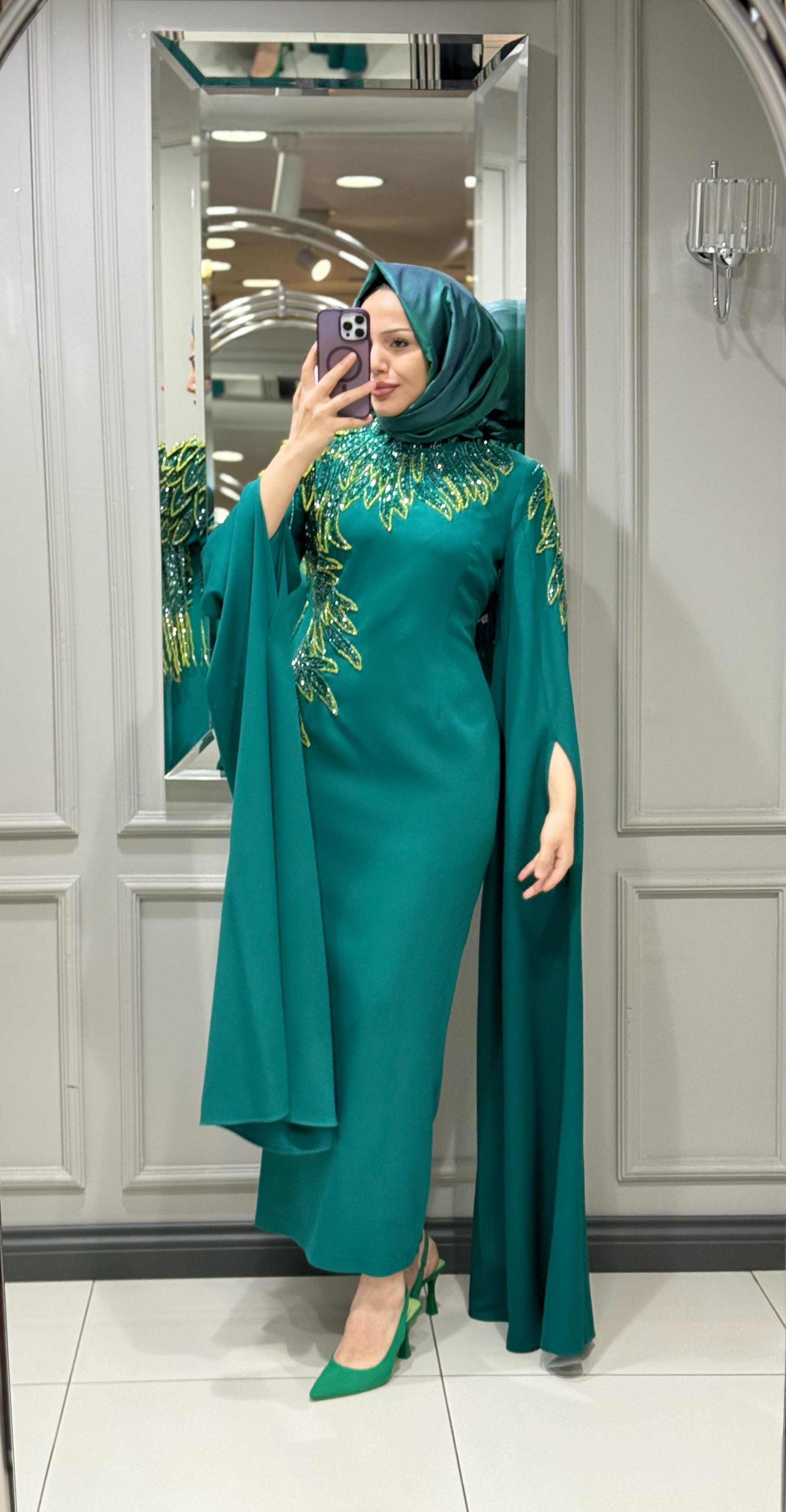 WHITE CORNER ELBİSE - YEŞİL