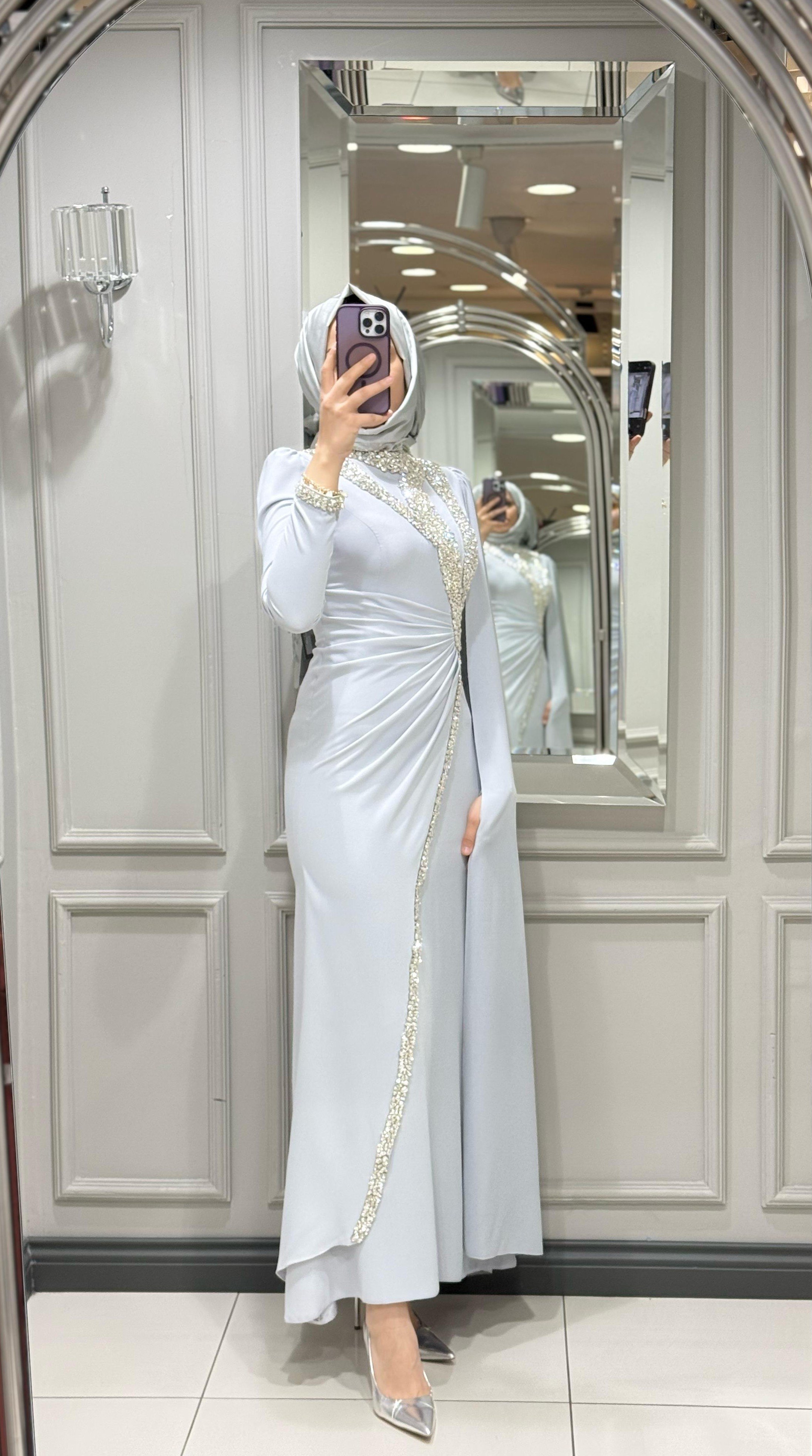 FERİHA NEHİR ABİYE - GRI