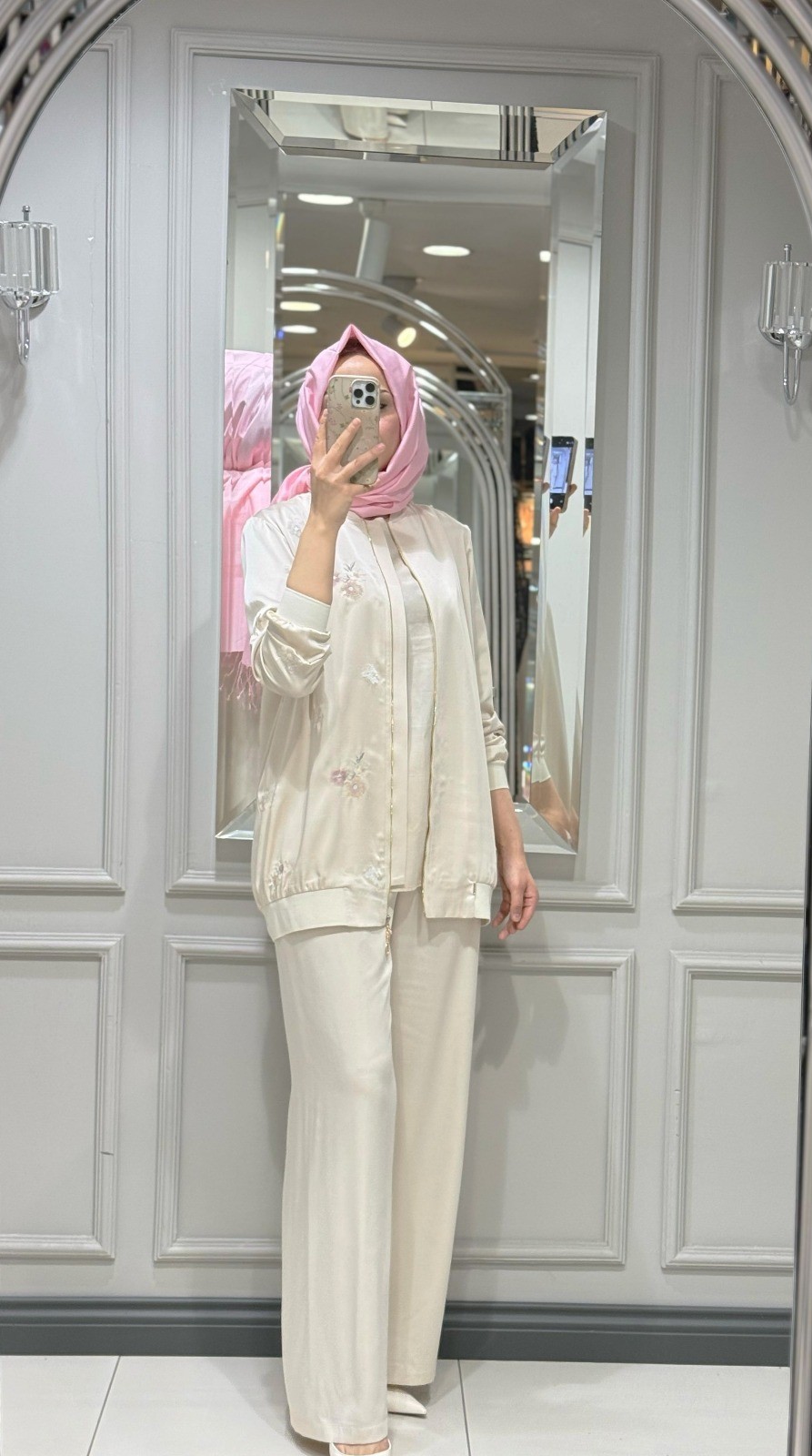 SENNA BLUME BOMBER CEKET PANT TAKIM KREM