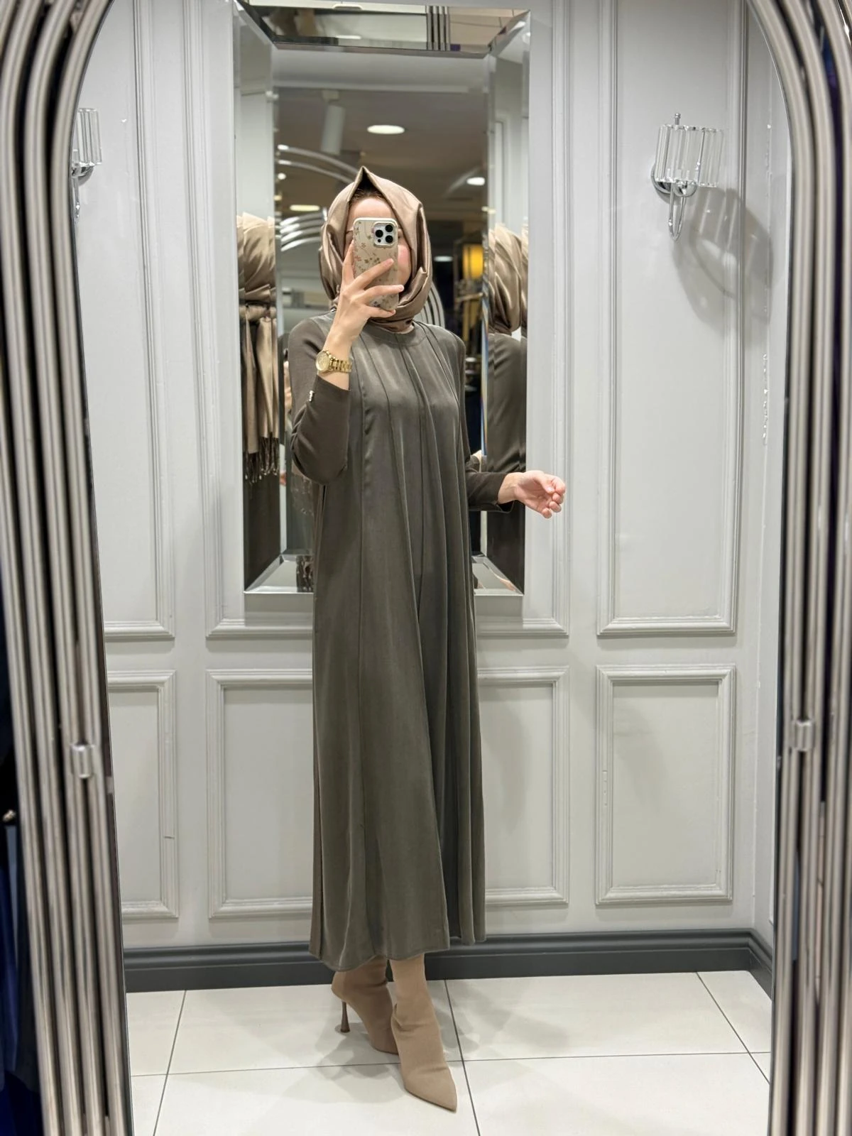 DALİDA ELBİSE - TAUPE