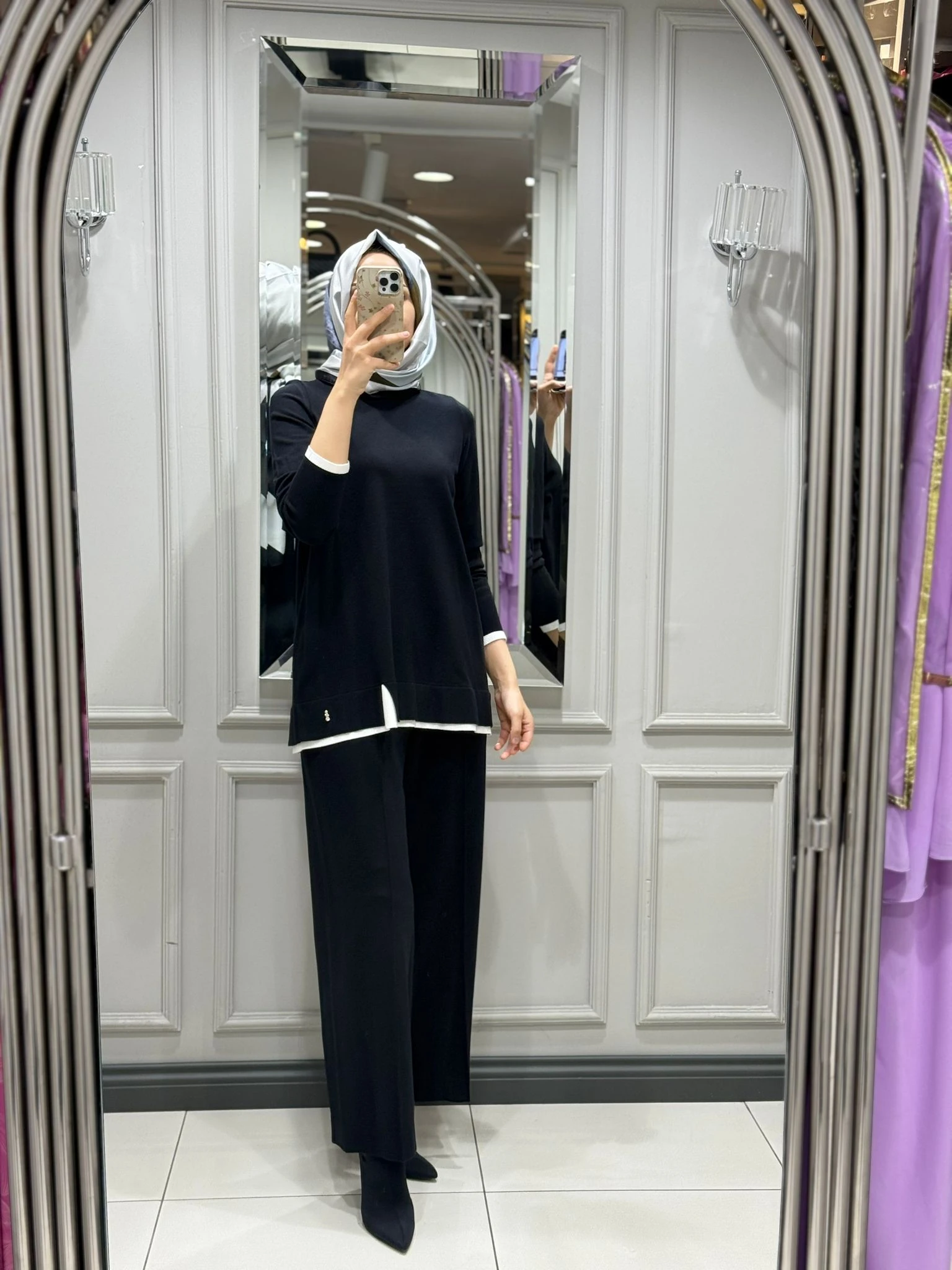 DALİDA BOL PAÇA PANTOLON - SİYAH