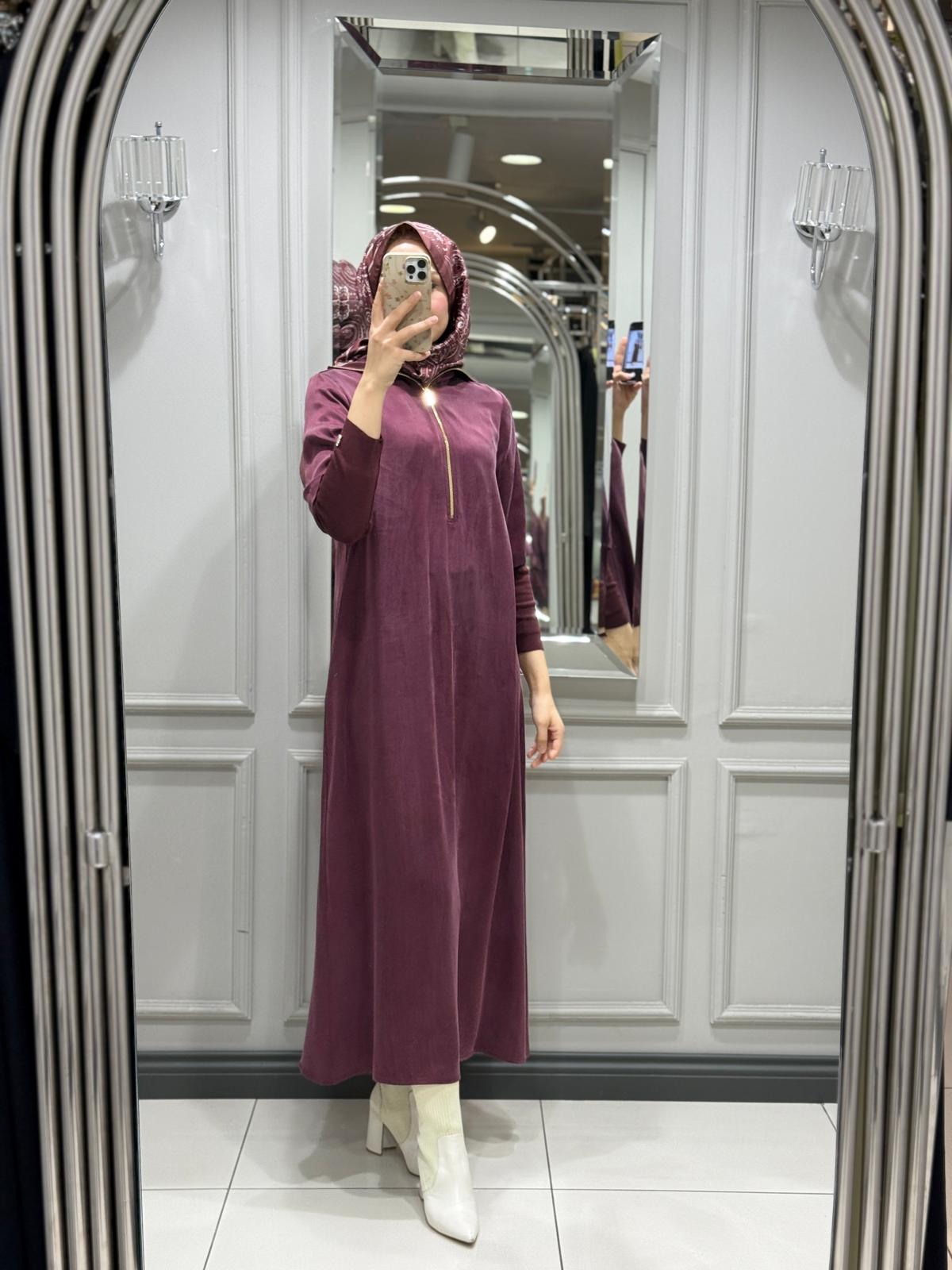 DALİDA ELBİSE - PLUM