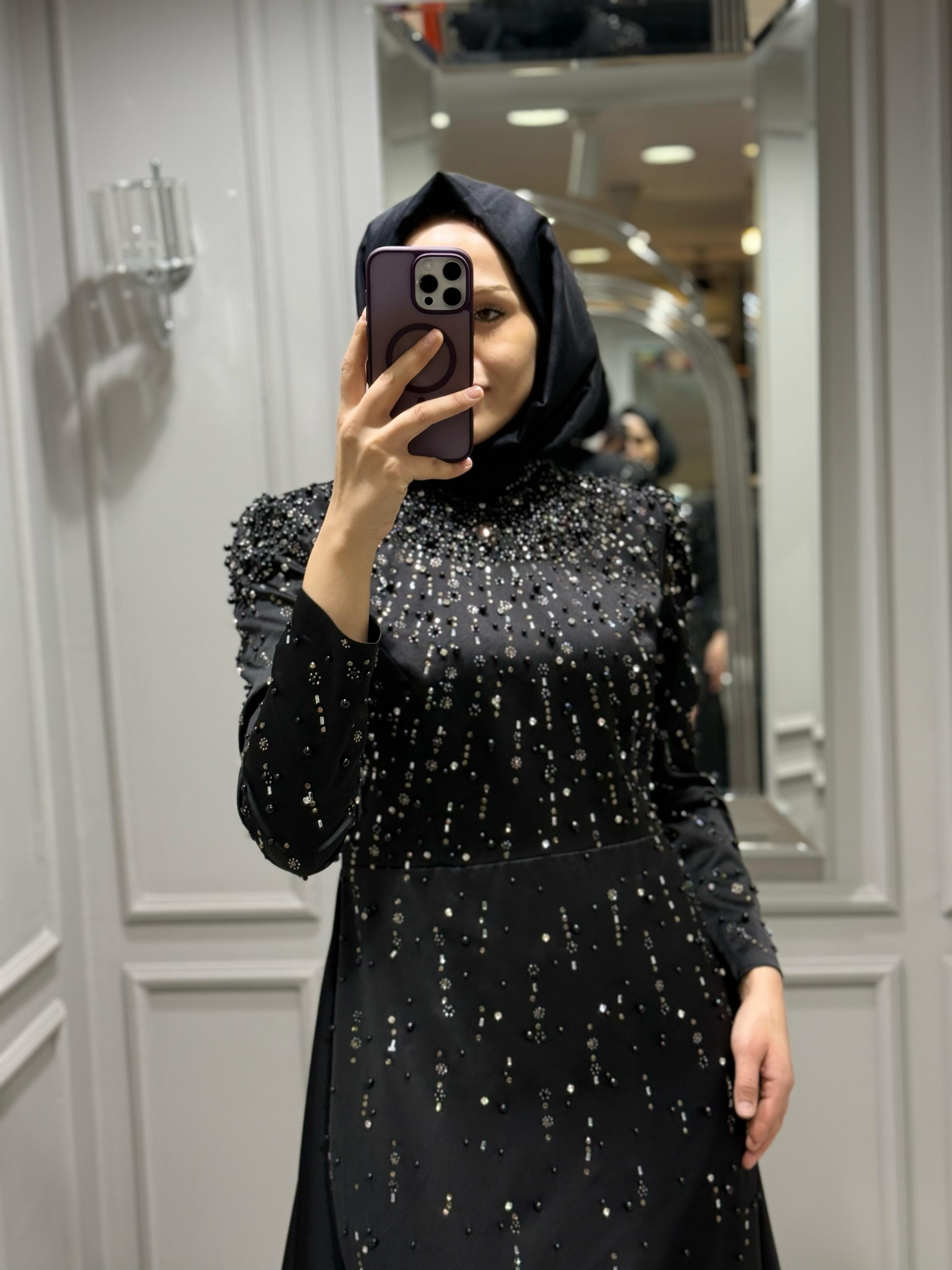 FASHION NIGHT SATEN ELBİSE