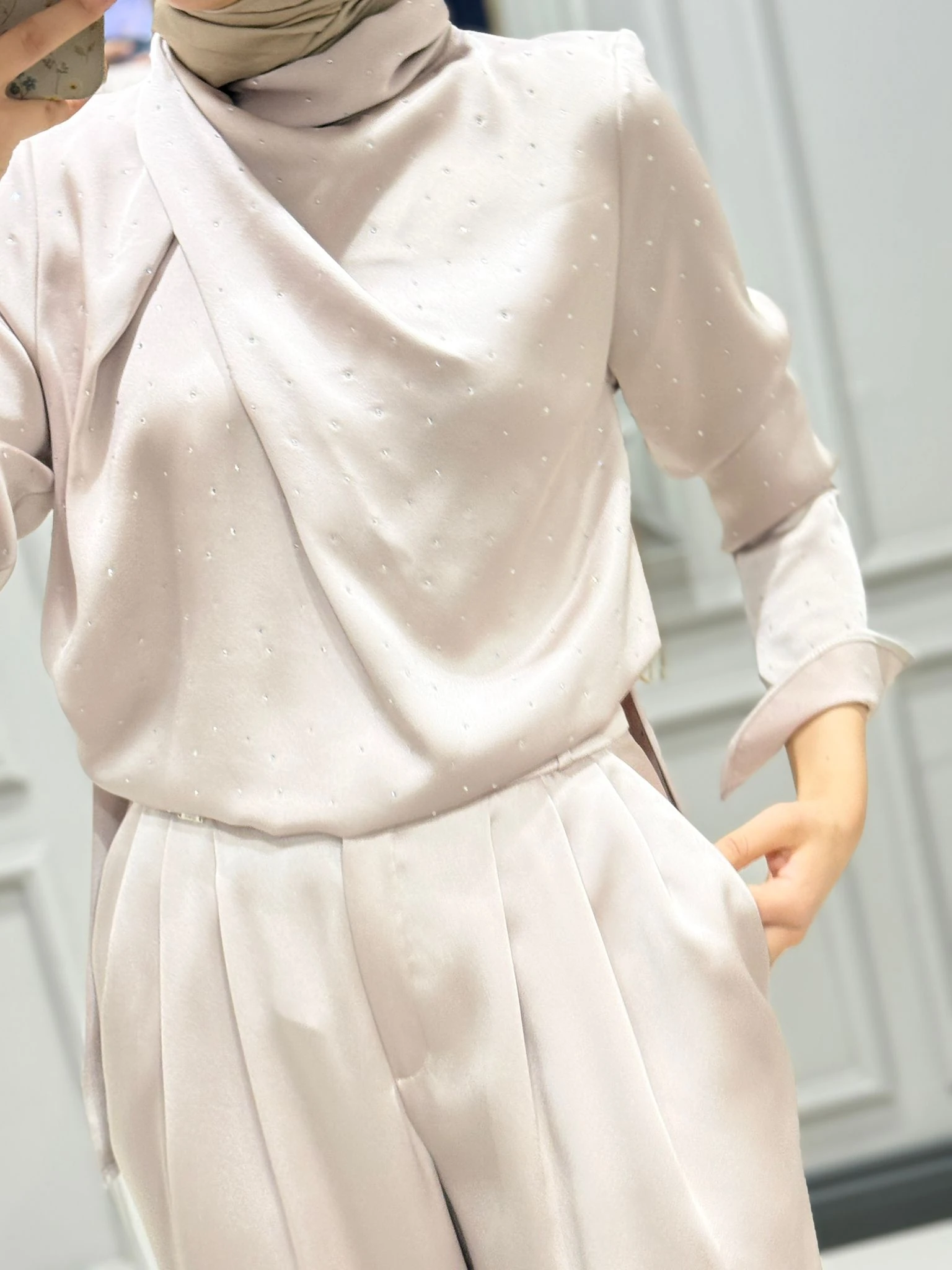 SENNA CRISTALLE TAŞLI BLUZ TAKIM