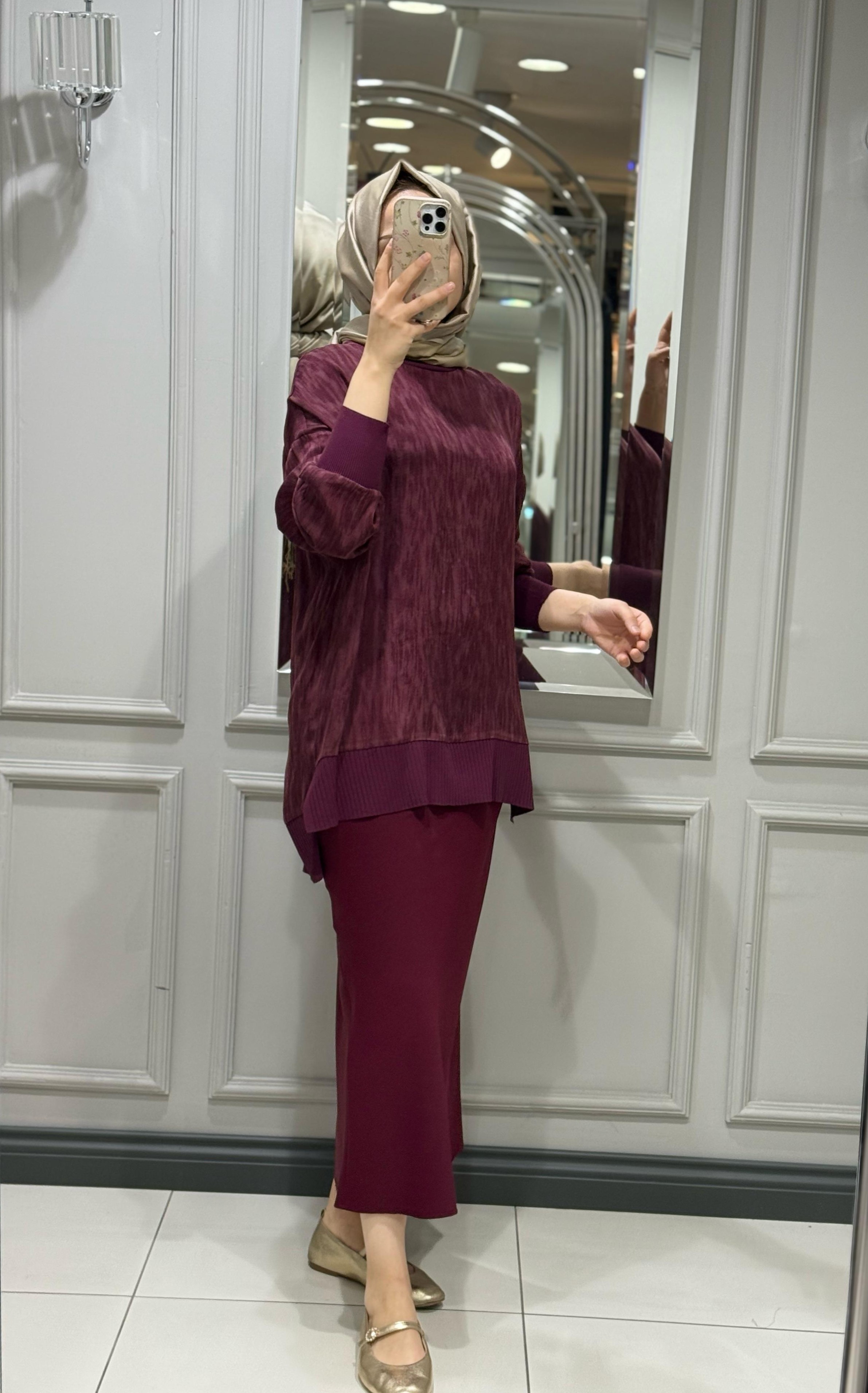 NUSS TUNİK - BORDO