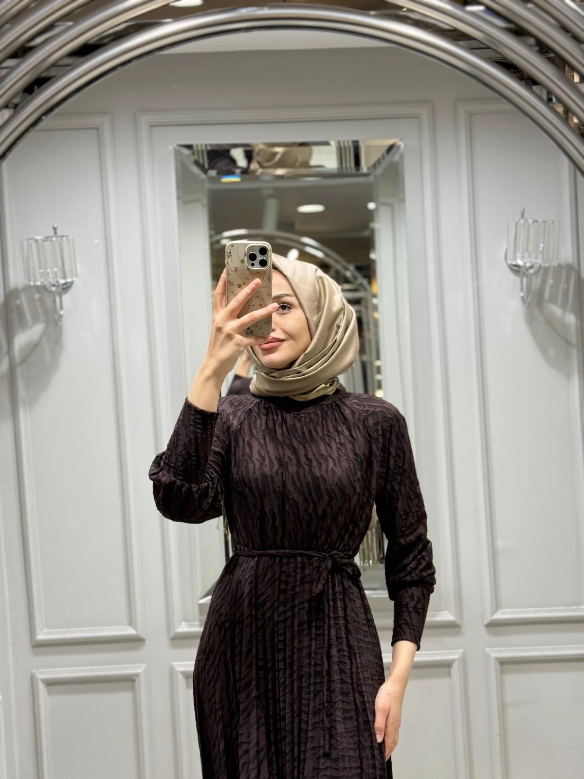 MY312 JAKARLI PLİSE ELBİSE