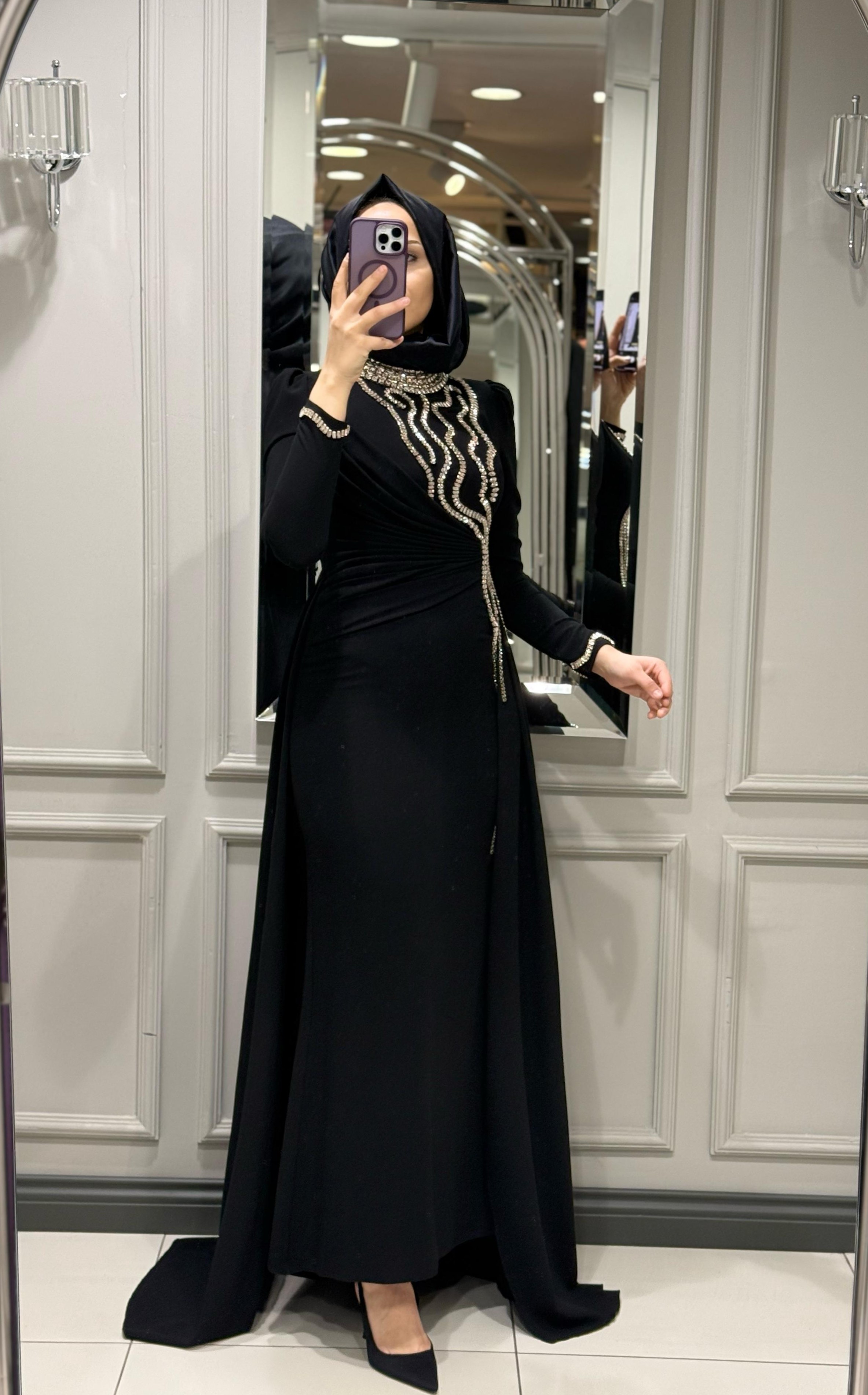 FERIHA KÜBRA ABİYE - SIYAH