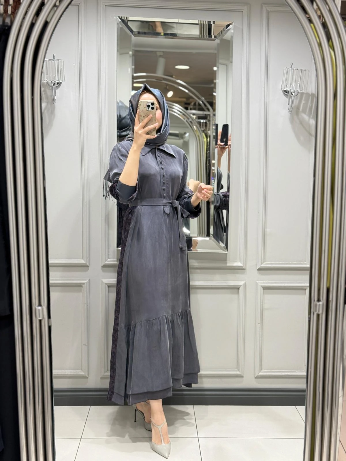 MİSSWHENCE ELBİSE - GRI