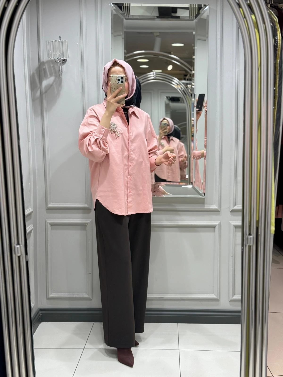 EXQUISE JAELYN GÖMLEK - GUL KURUSU