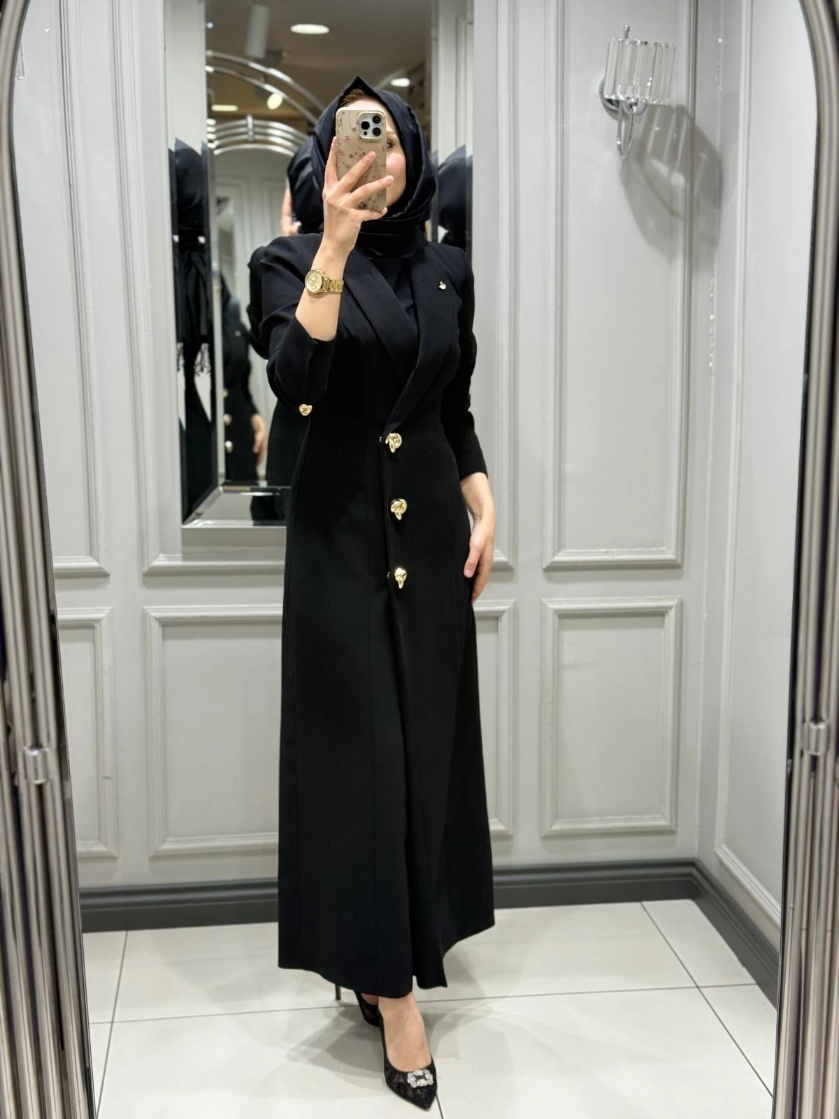 SENNA MARİN ELBİSE - SİYAH