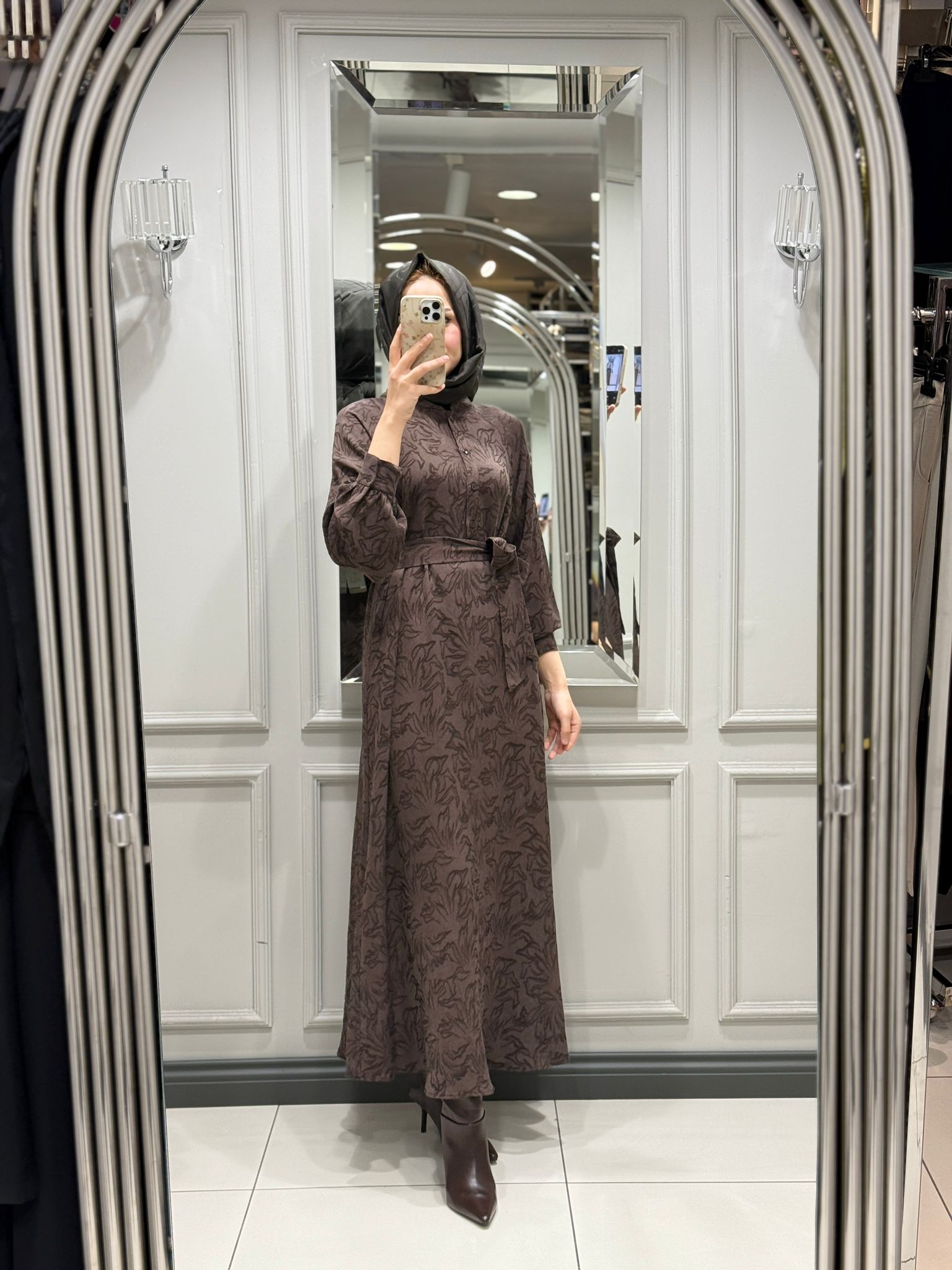 ALMARWAH ELBİSE - KAHVE
