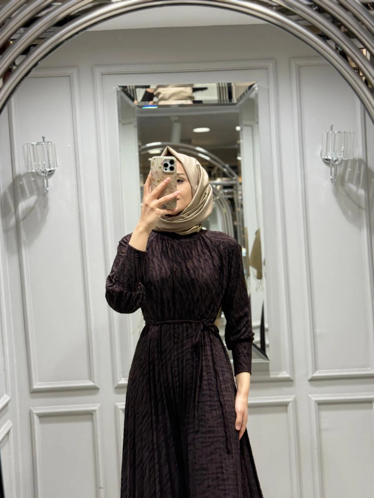 MY312 JAKARLI PLİSE ELBİSE