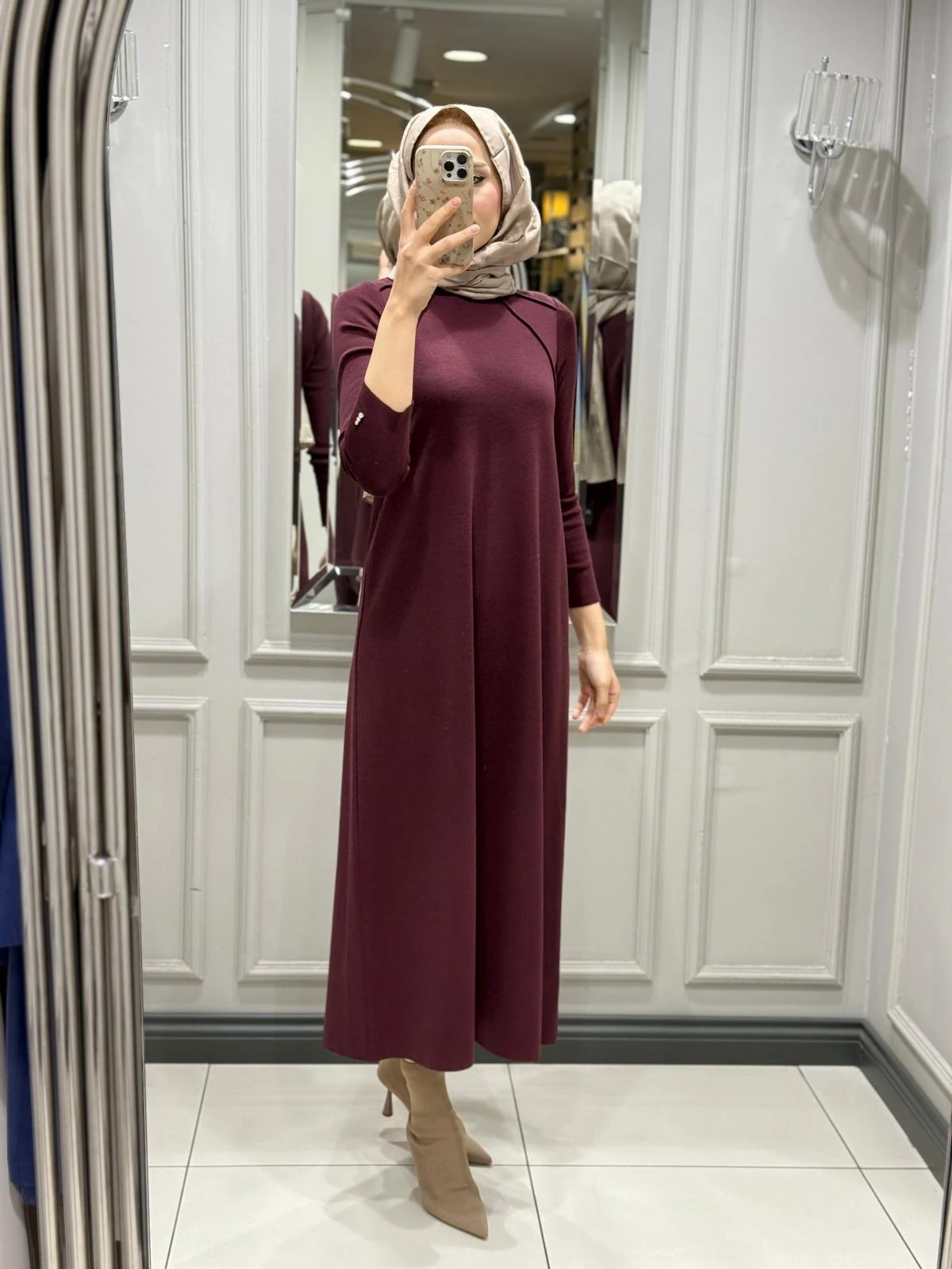 DALİDA ELBİSE - TOGA BORDO