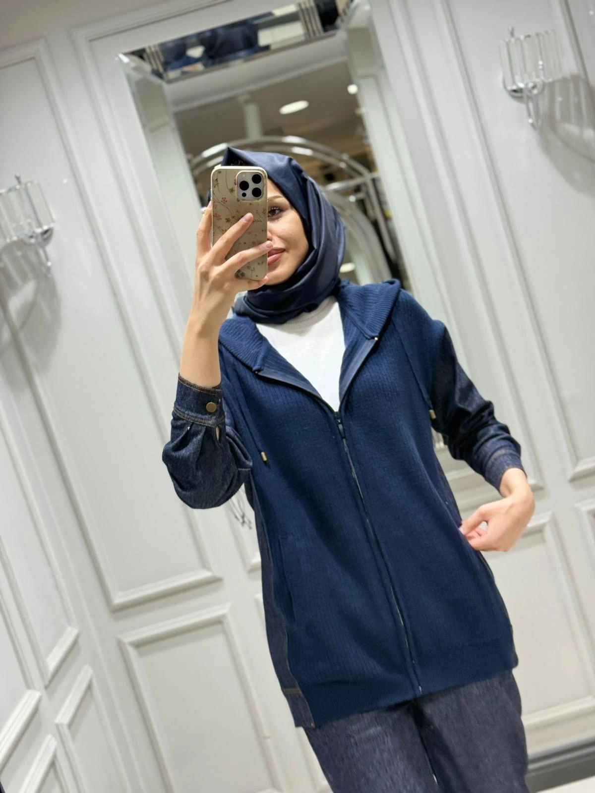 TIĞ TRİKO KAPÜŞONLU DENİM TAKIM