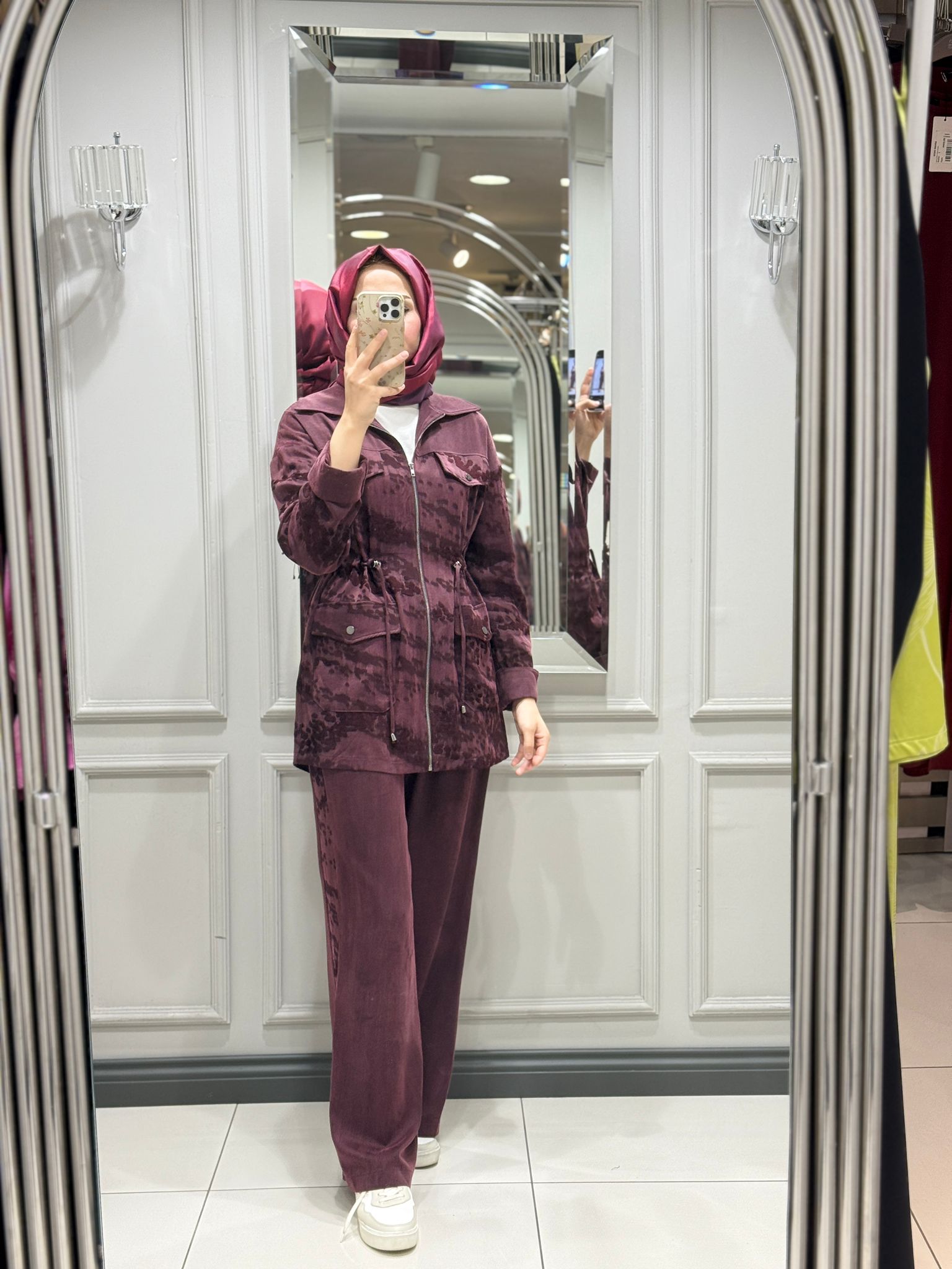 TIĞ TRİKO PANTOLONLU TAKIM - BORDO