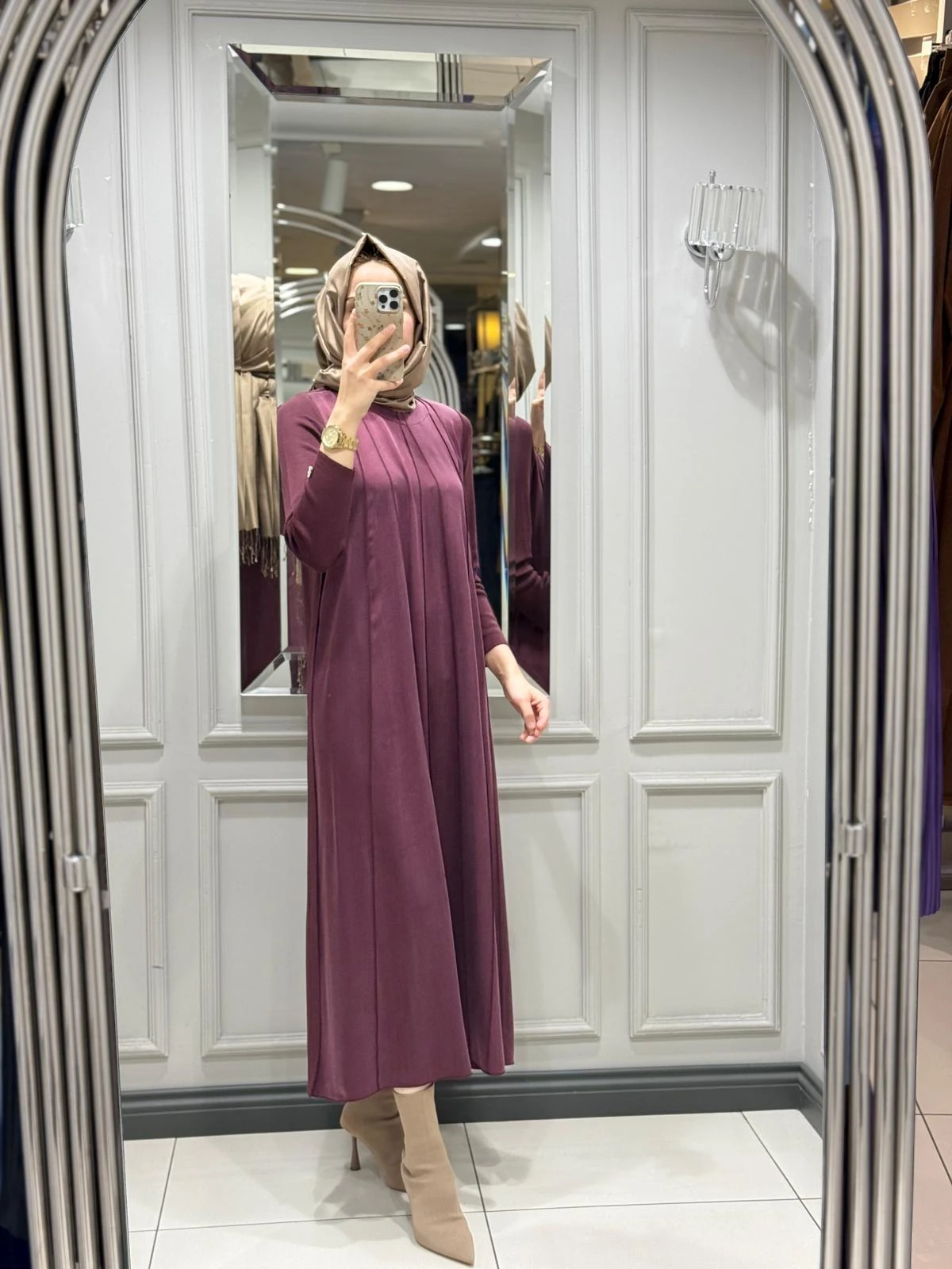 DALİDA ELBİSE - PLUM