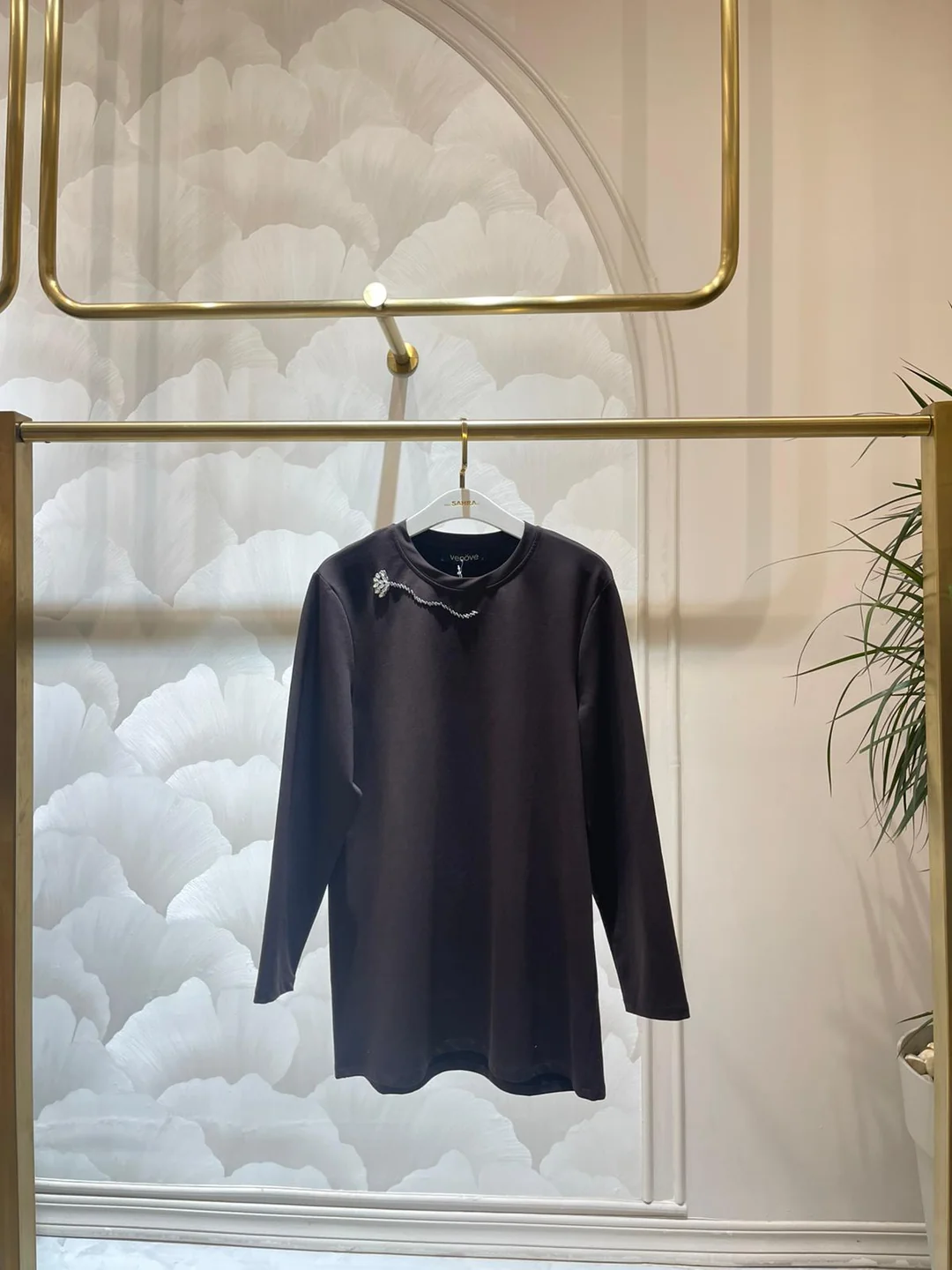 VENÖVE SUNE BLUZ - KAHVE