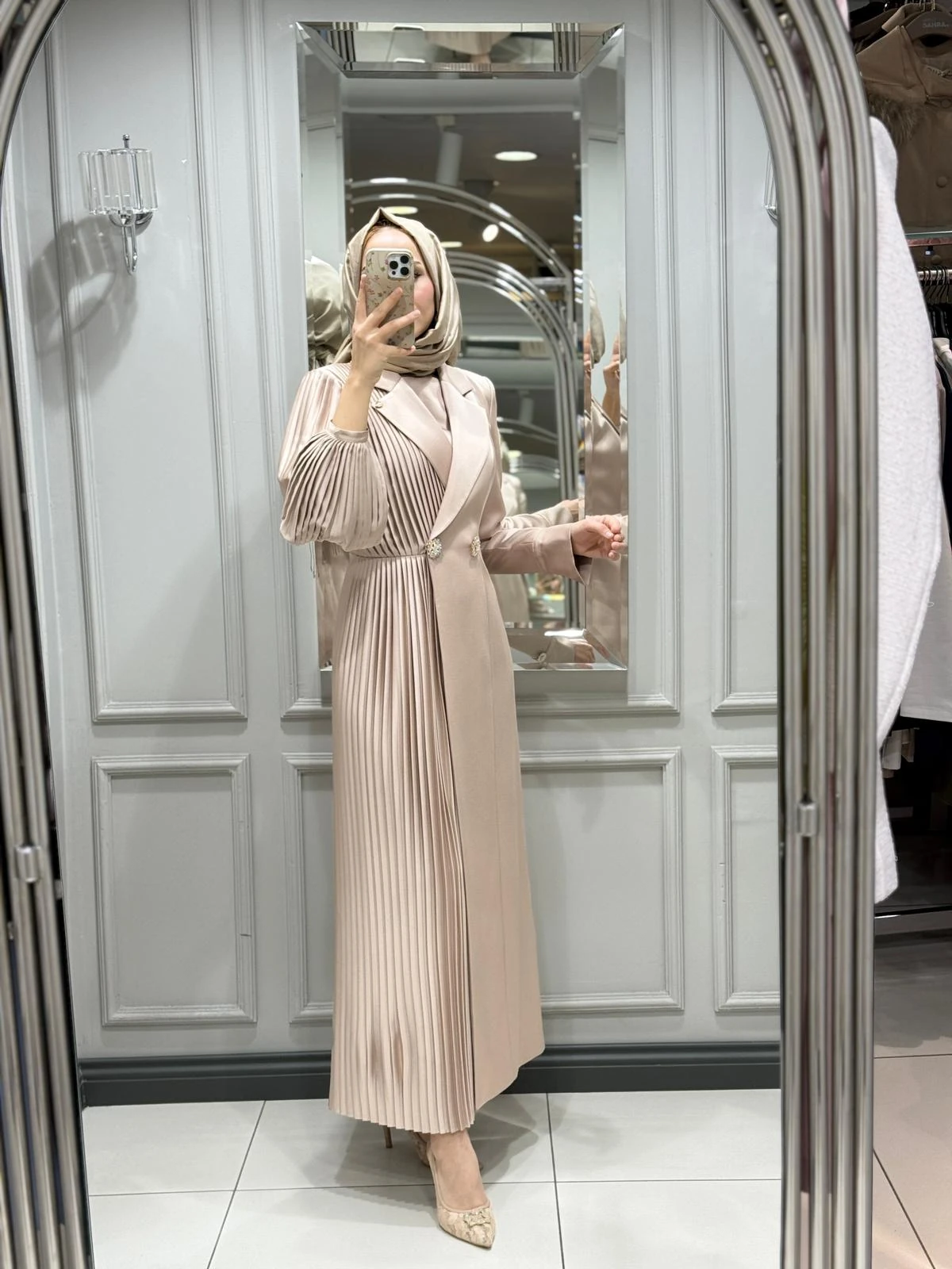 SENNA ELİSE ABİYE ELBISE - KUM