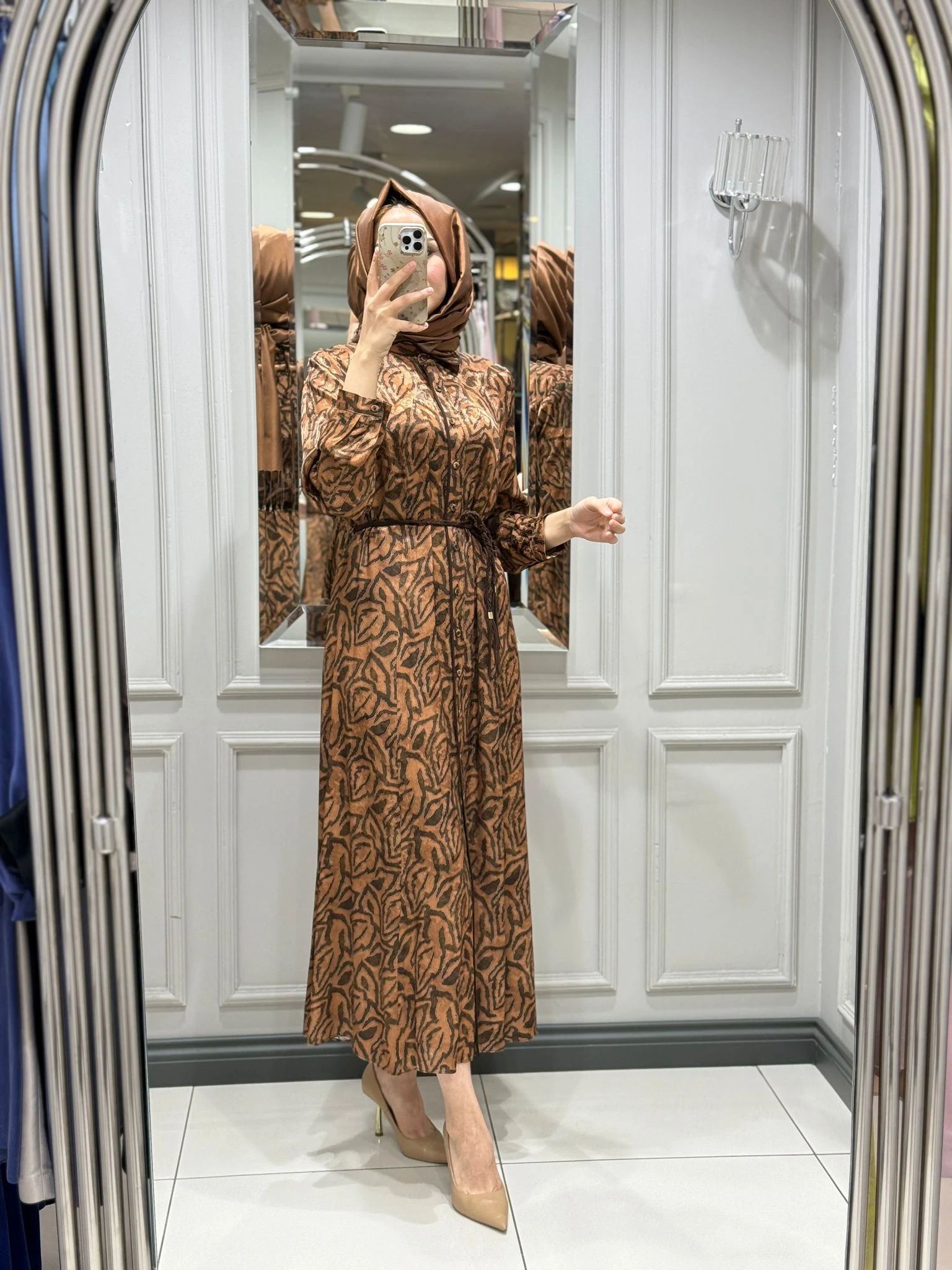 GALA-XI ELBİSE - KAHVE