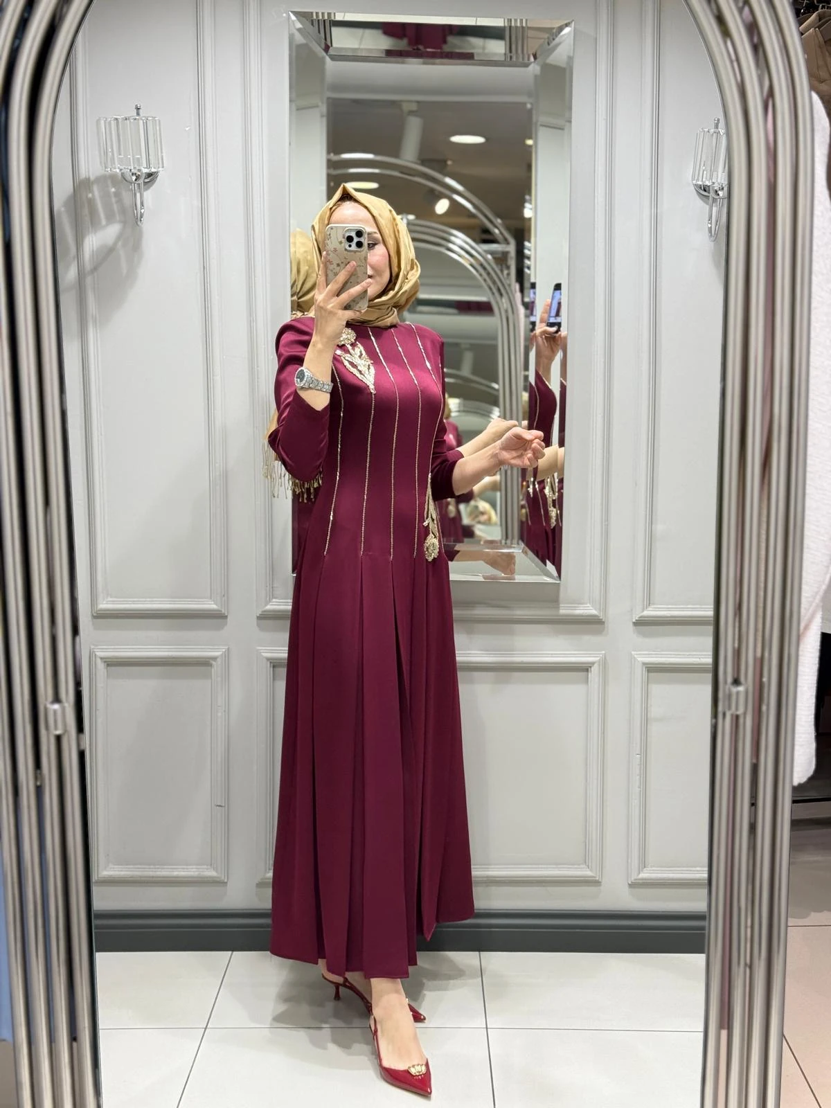 SENNA MİA ABİYE ELBİSE - VISNE