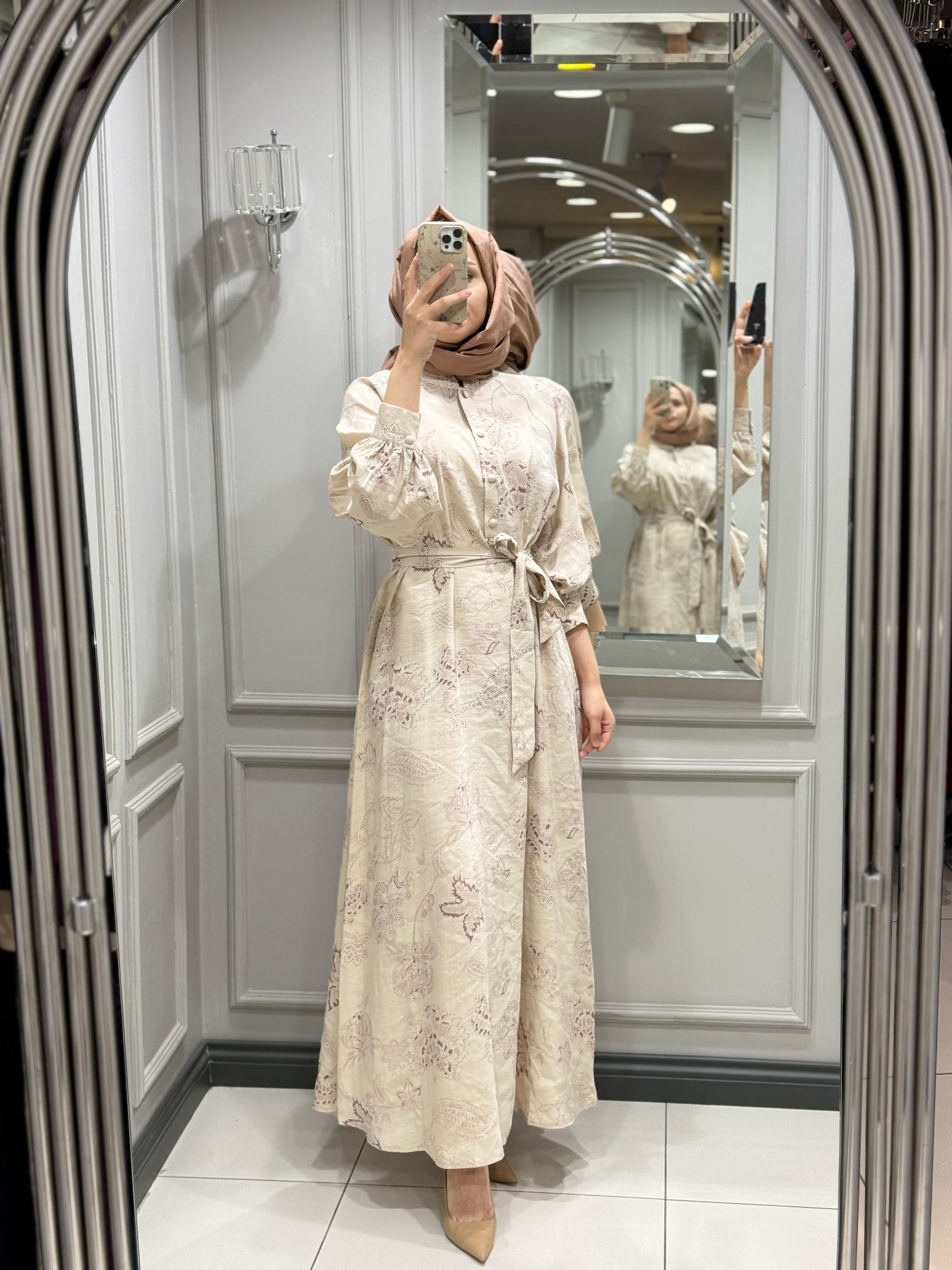 ALMARWAH ELBİSE - BEJ