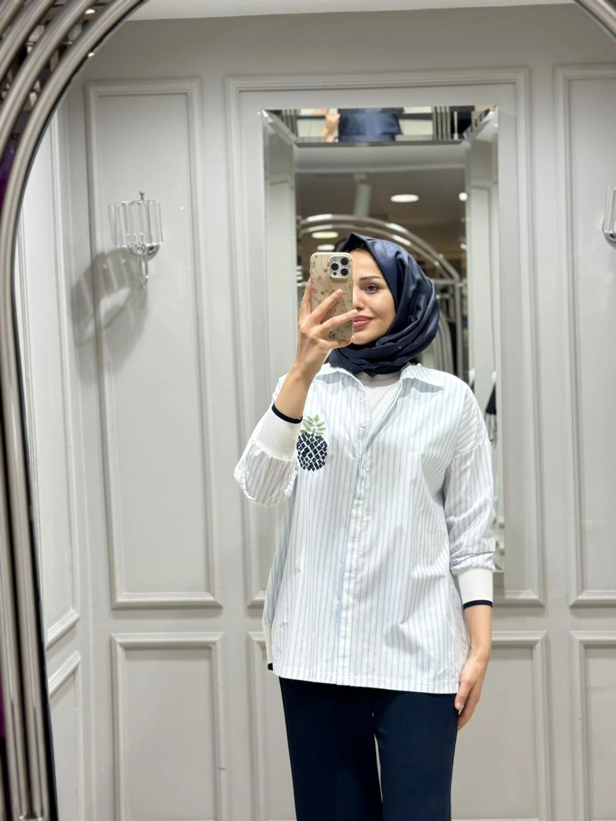 TIĞ TRİKO ÇİZGİLİ POPLİN GÖMLEK