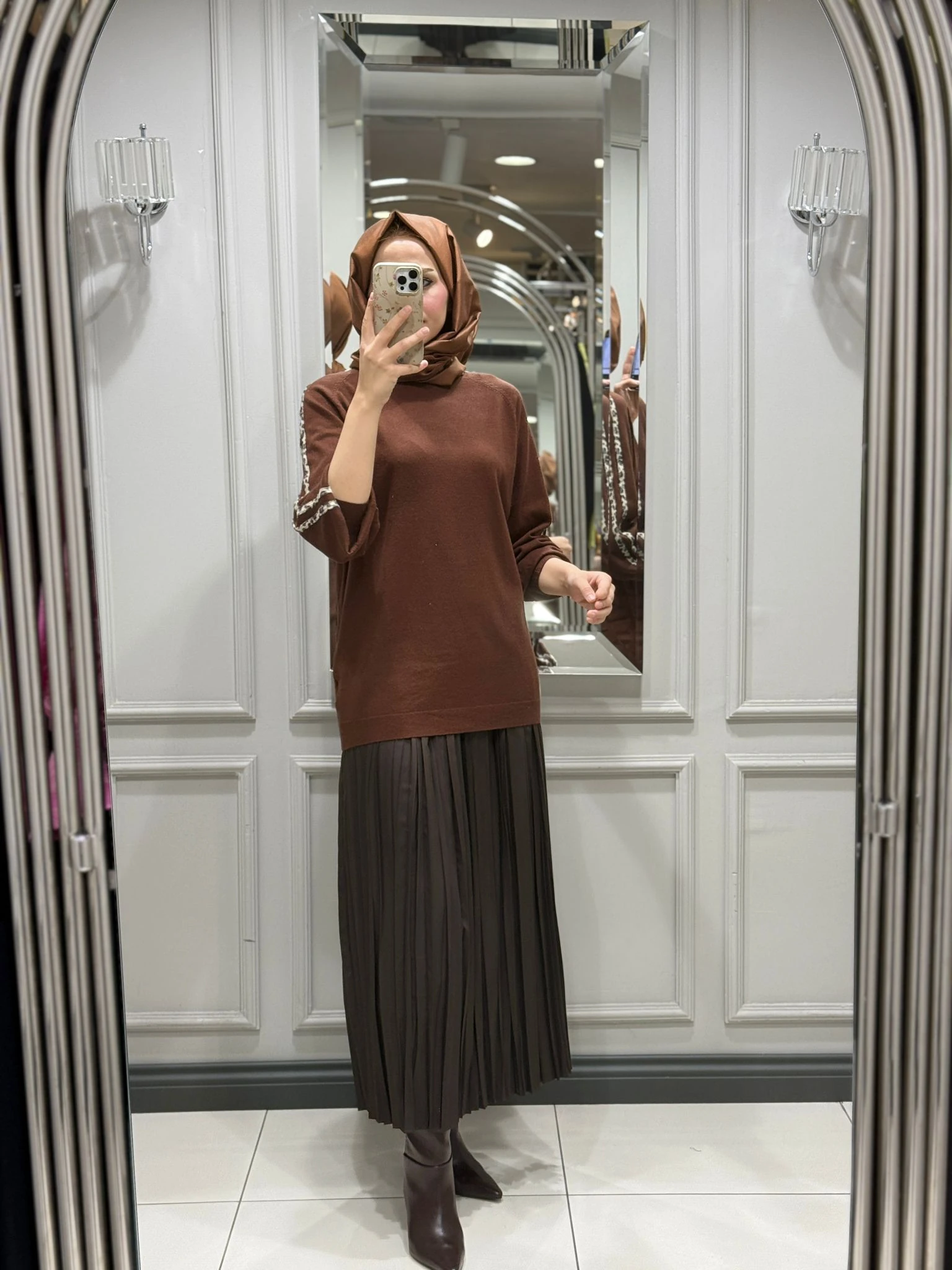 TIĞ TRİKO TRİKO TUNİK - KAHVE