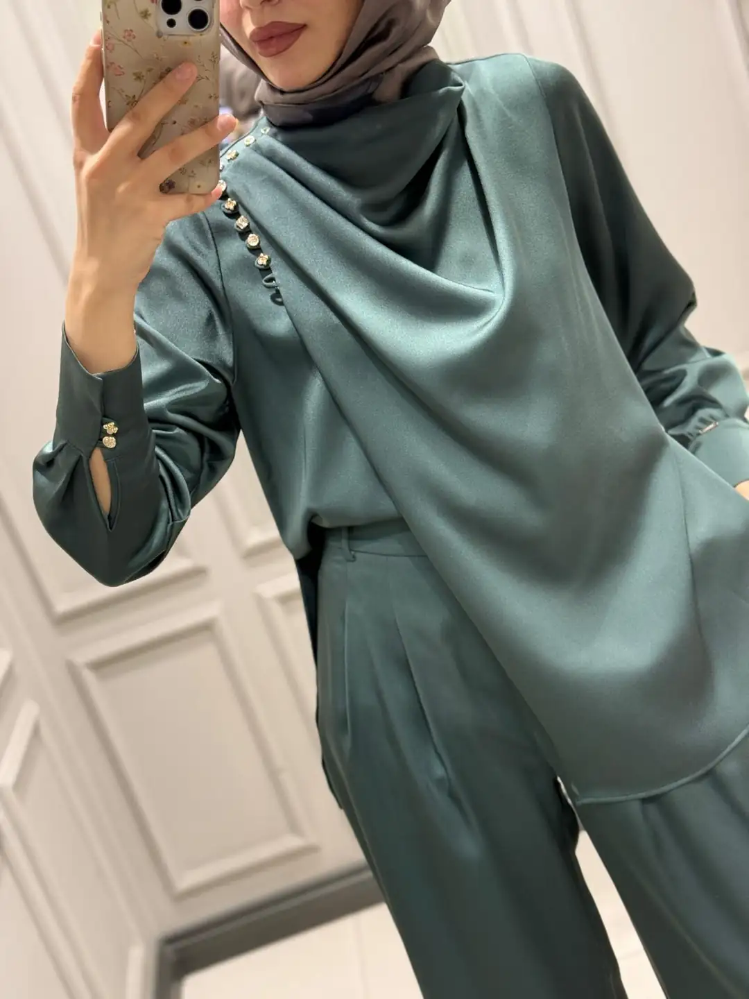 SENNA NATALİ BLUZ PANTOLON(ZÜMRÜT)