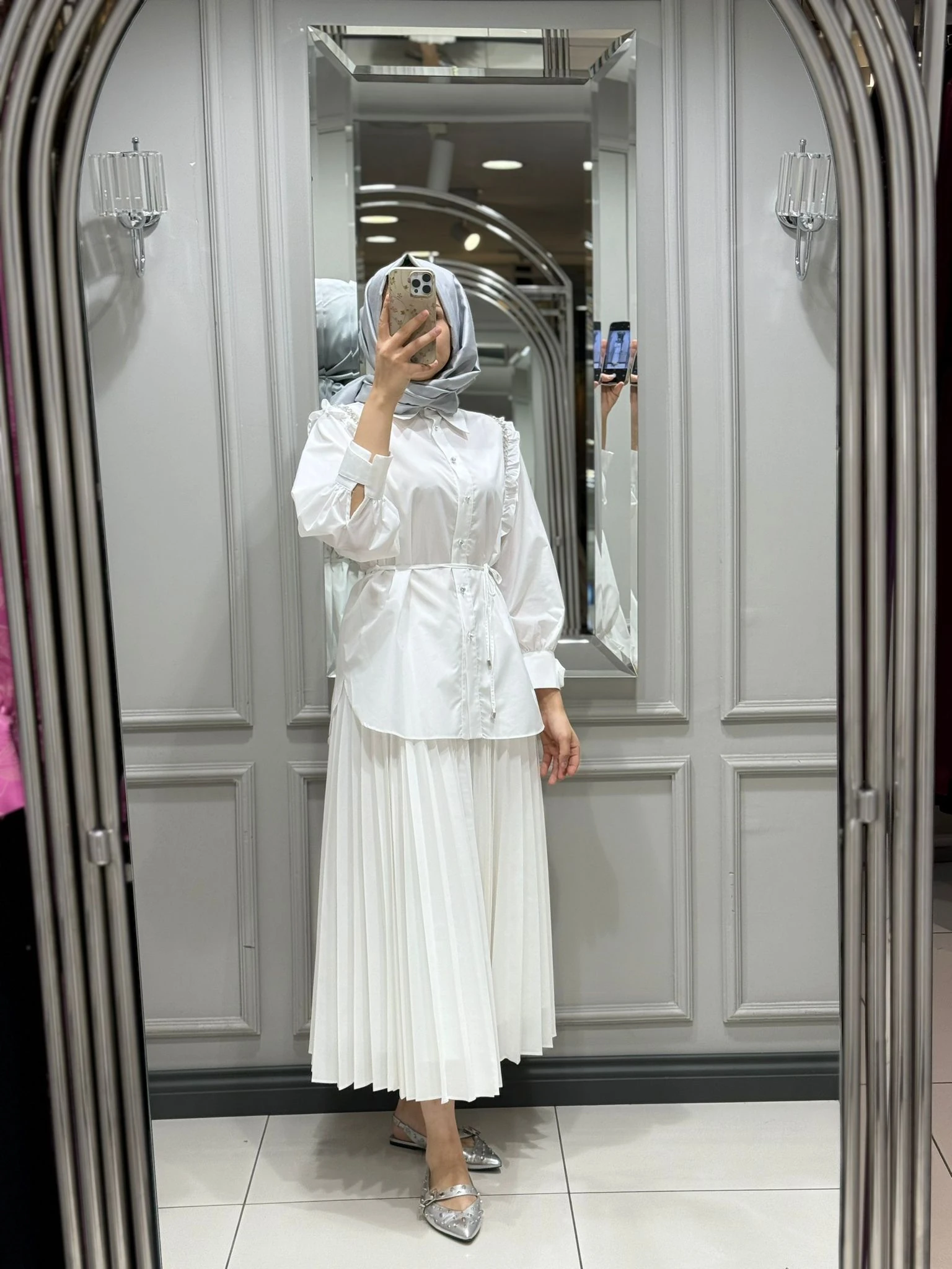 MY312 OMZU TAŞLI TUNİK - EKRU